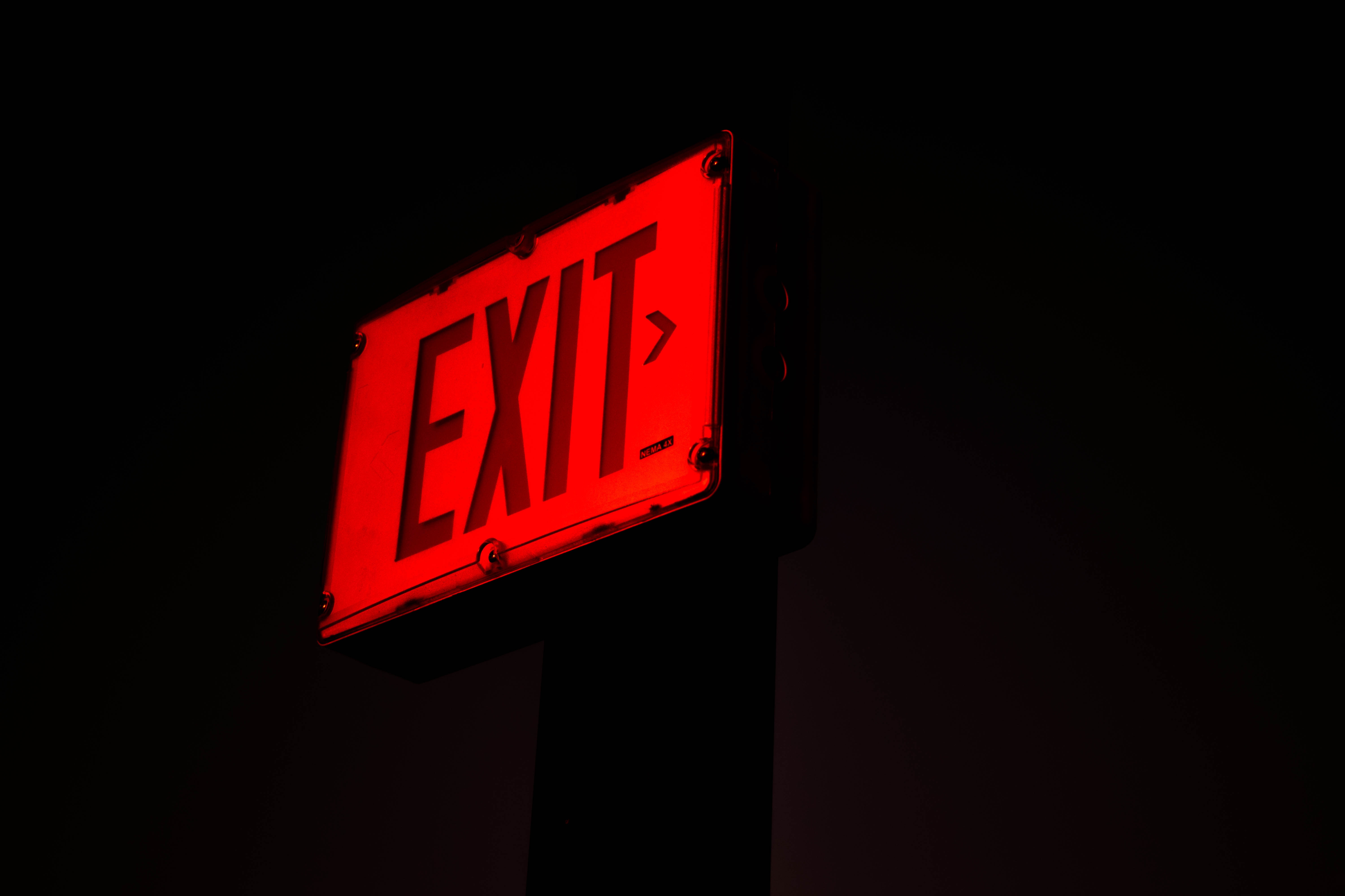 sign, words, output, inscription, signboard, exit HD wallpaper