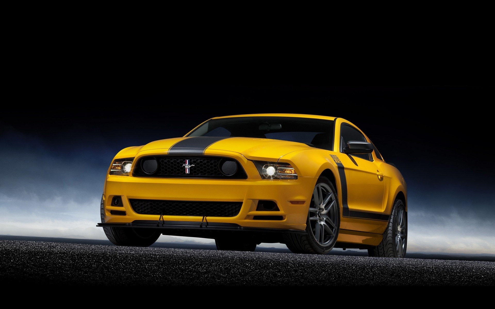 yellow car, vehicles, ford mustang boss 302, car, ford mustang boss, ford mustang, ford, muscle car
