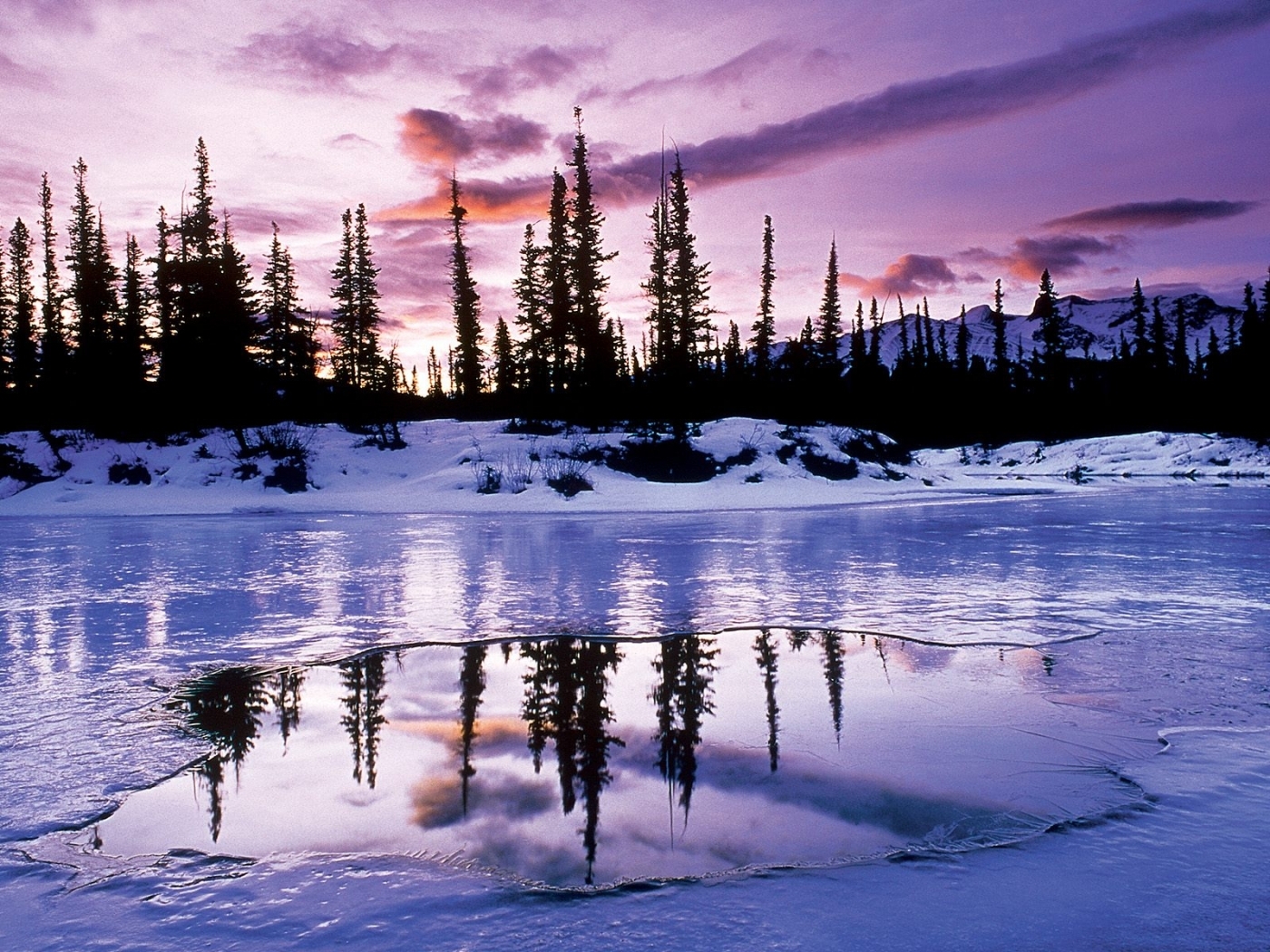 Laden Sie das Landschaft, Sunset, Schnee, Winter-Bild kostenlos auf Ihren PC-Desktop herunter