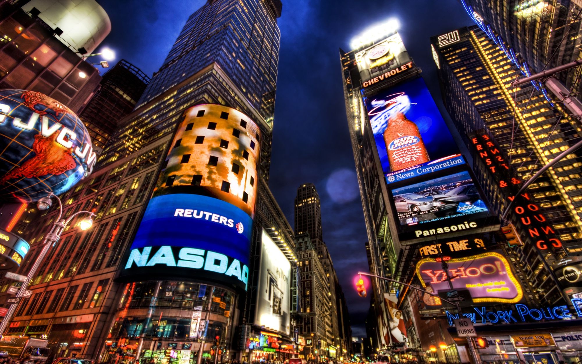 NASDAQ на Таймс-сквер в Нью-Йорке