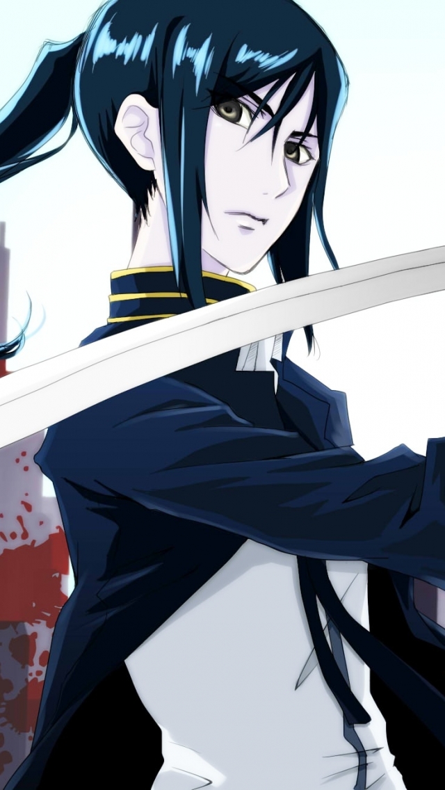 Download mobile wallpaper Anime, Weapon, Warrior, Sword, Katana, Kuroh Yatogami, K Project for free.