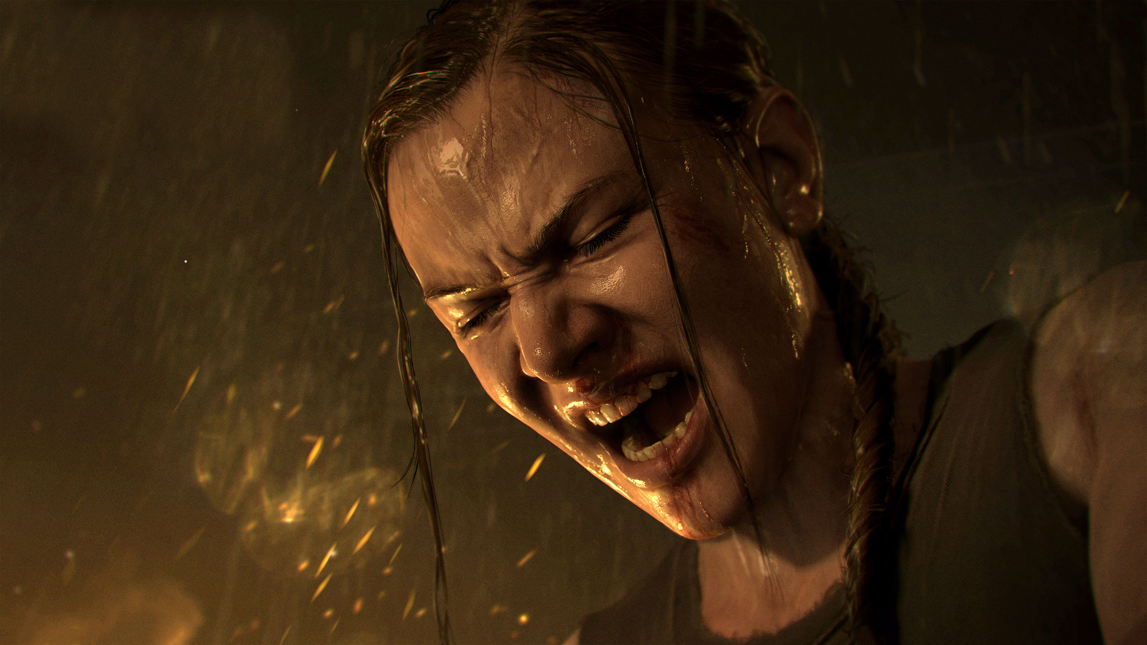ellie (the last of us), the last of us part ii, video game, angry, blood, the last of us Smartphone Background
