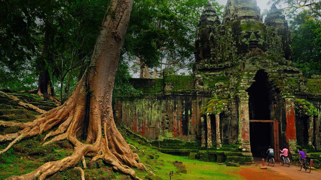 318679 baixar papel de parede religioso, angkor thom, camboja, templos - protetores de tela e imagens gratuitamente