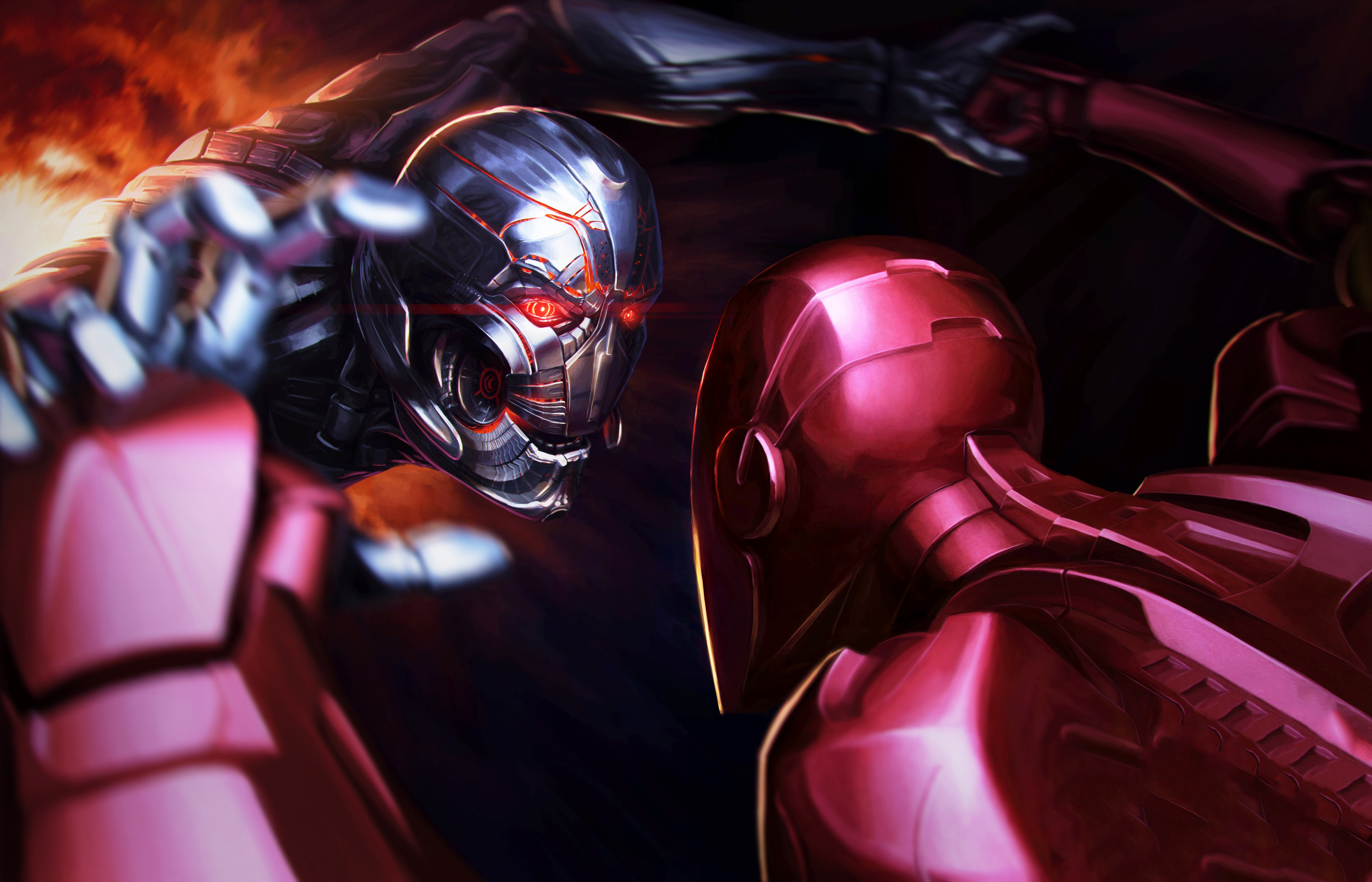 Мстители против альтрона. Iron man vs Ultron. Альтрон Марвел. Танос Мстители Эра Альтрона. Железный человек против Альтрона.