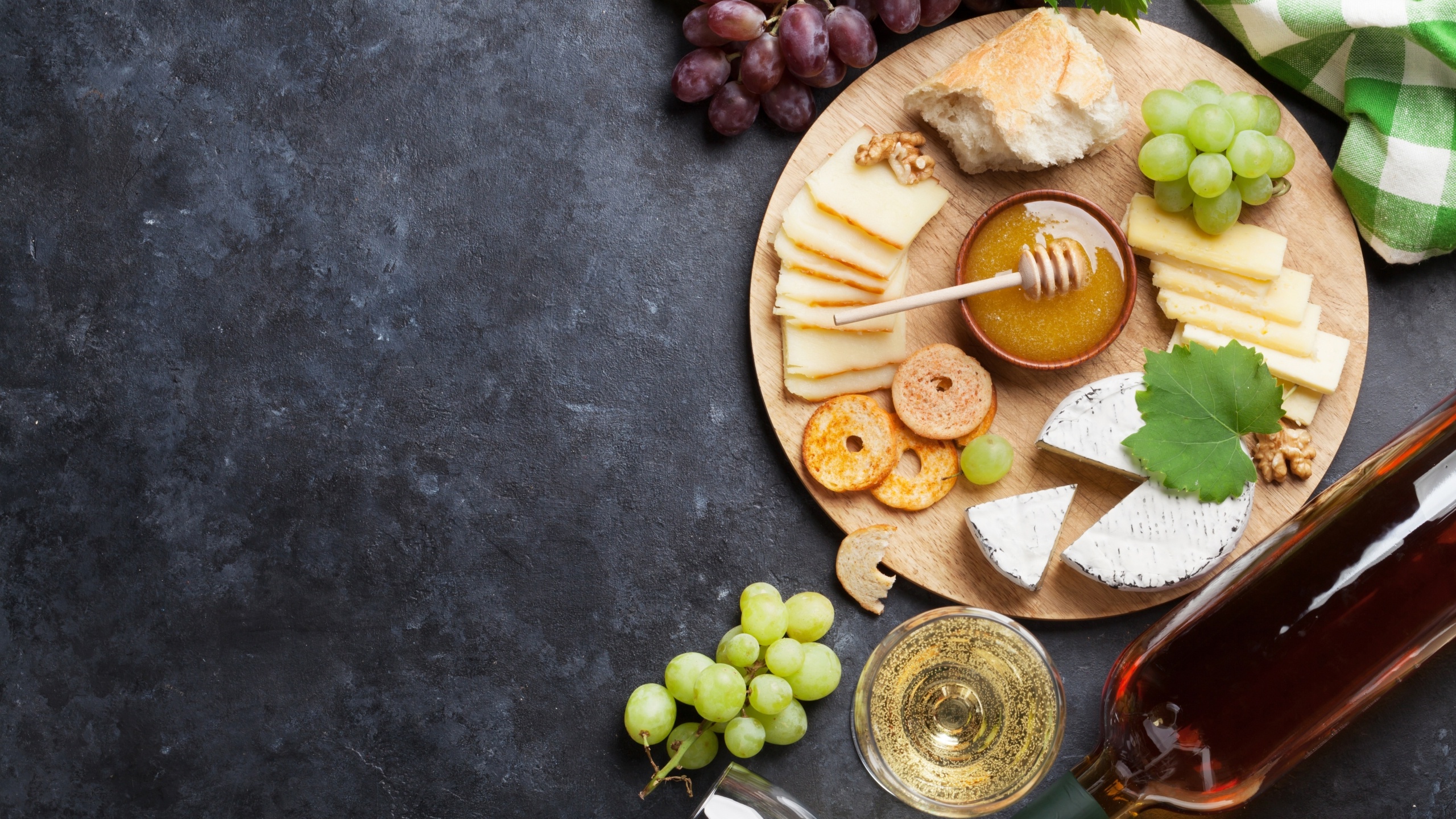 Download mobile wallpaper Food, Cheese, Grapes, Still Life, Honey, Bread, Wine for free.