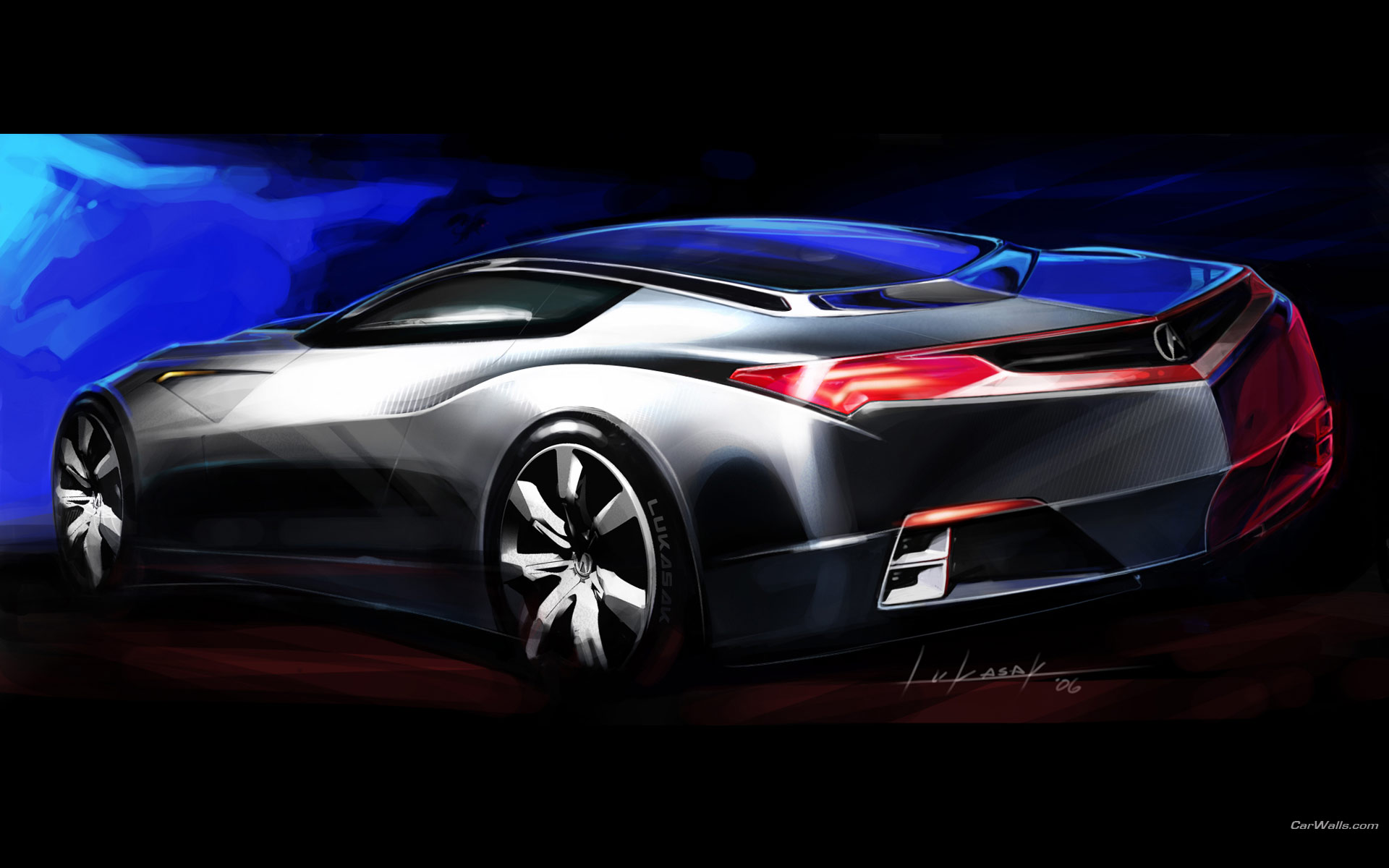 Acura Advanced Sports Car Concept HD Smartphone Background