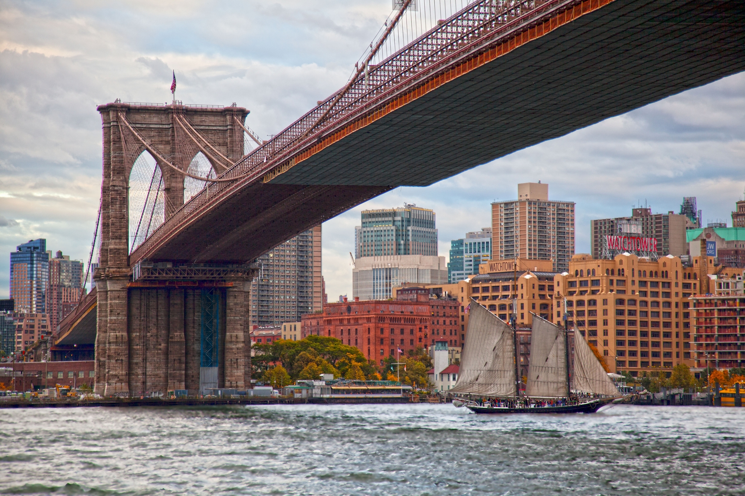 “Манхэттен бридж”. Моста в Нью Йорке