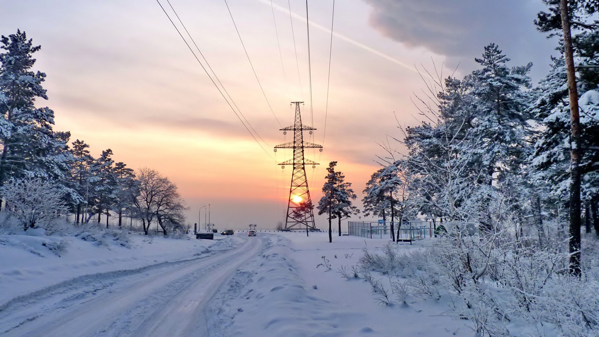 Электросети зимой
