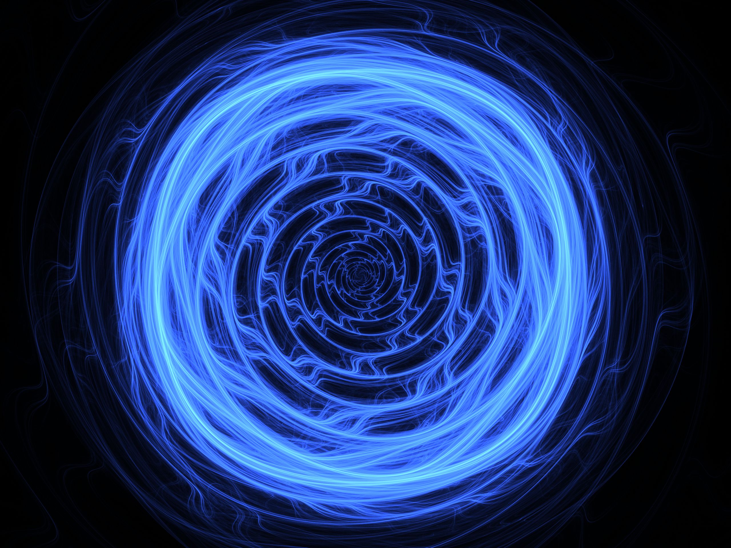 abstract, fractal, apophysis (software), blue, circle, shapes, swirl, vortex High Definition image