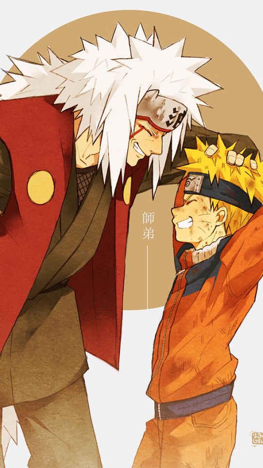 Naruto & Jiraiya Training Poster - AbuMaizar Dental Roots Clinic