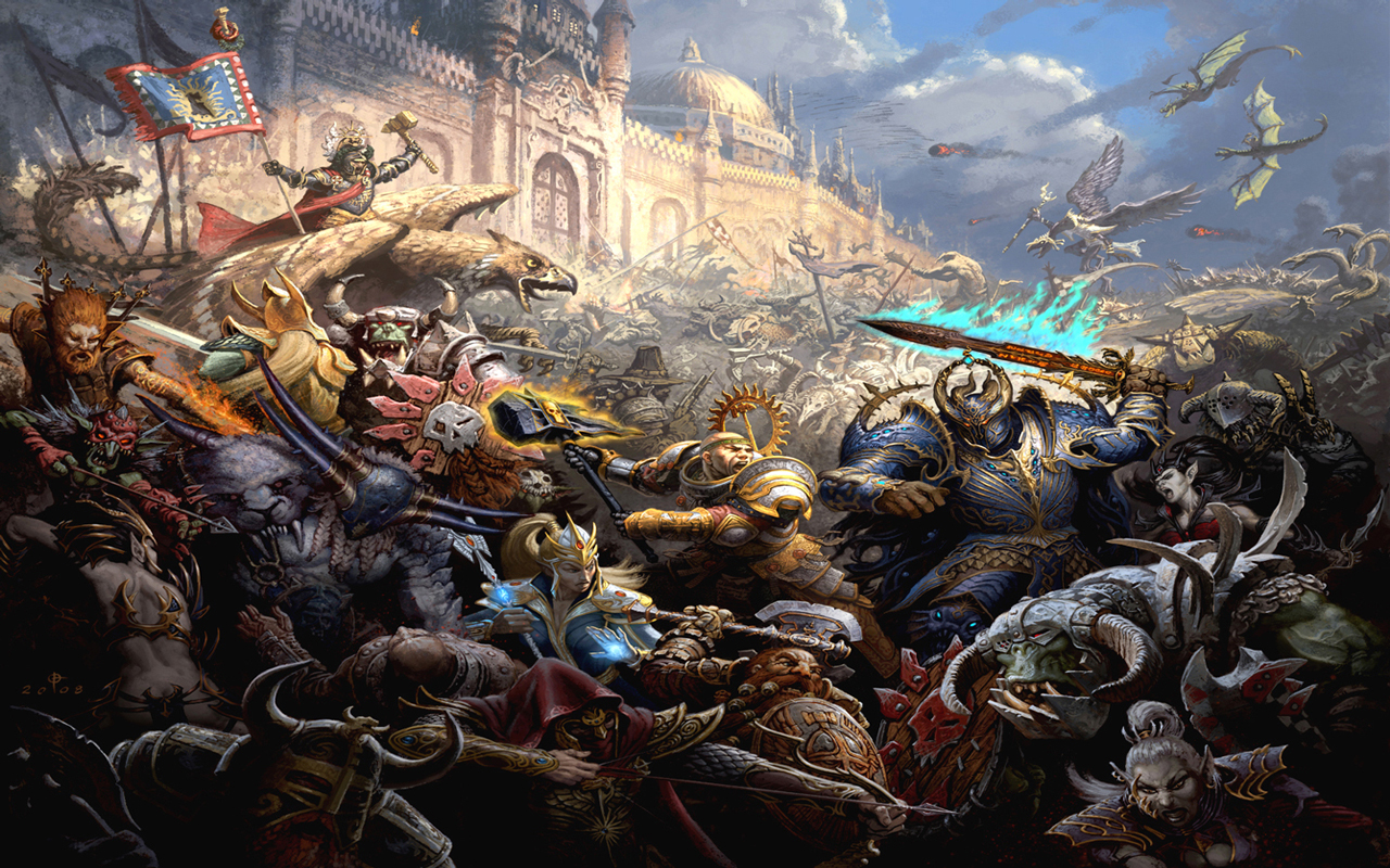 video game, battle, warhammer Smartphone Background