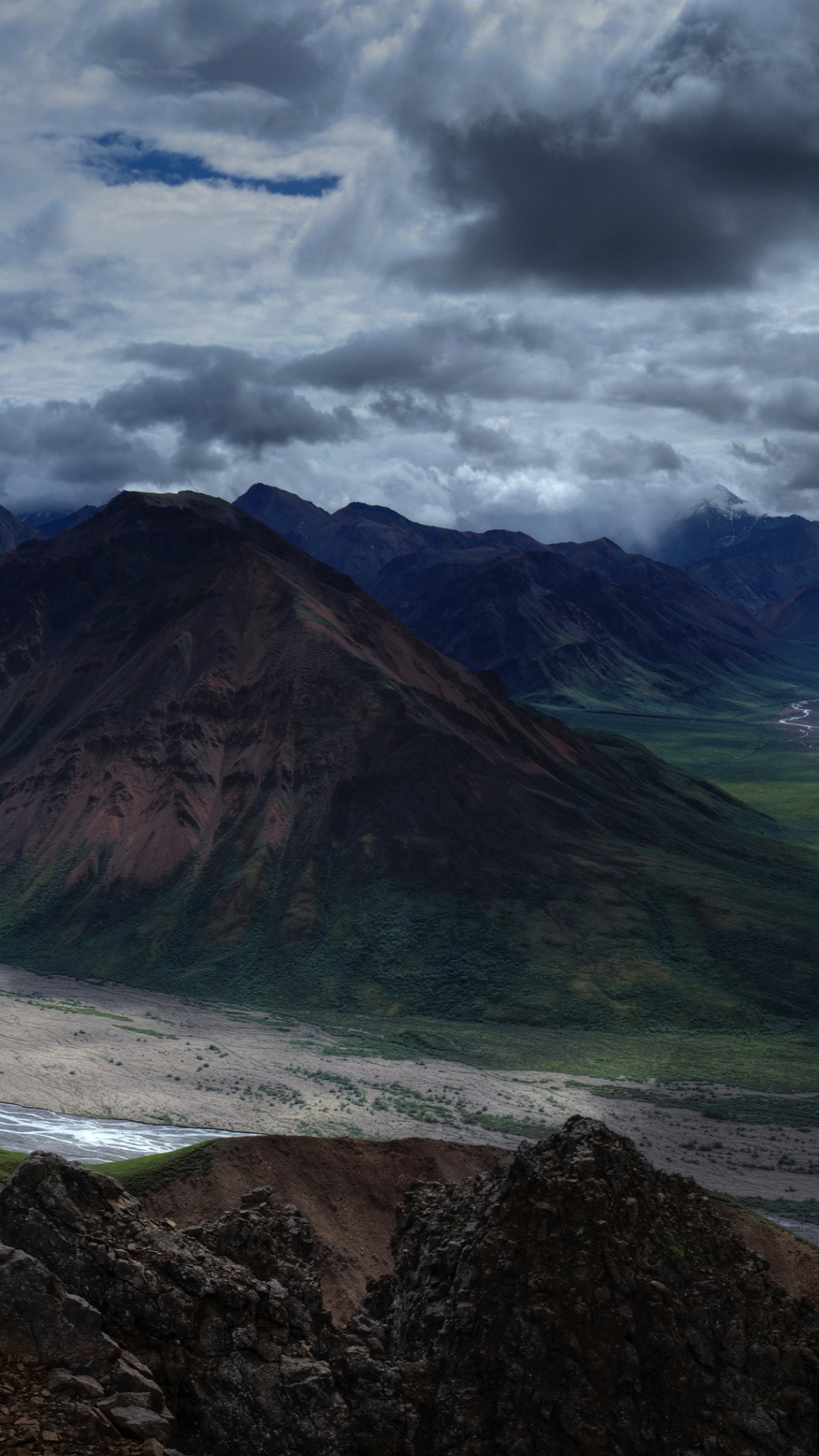 earth, landscape, nature, denali national park, valley, alaska, mountain, cloud