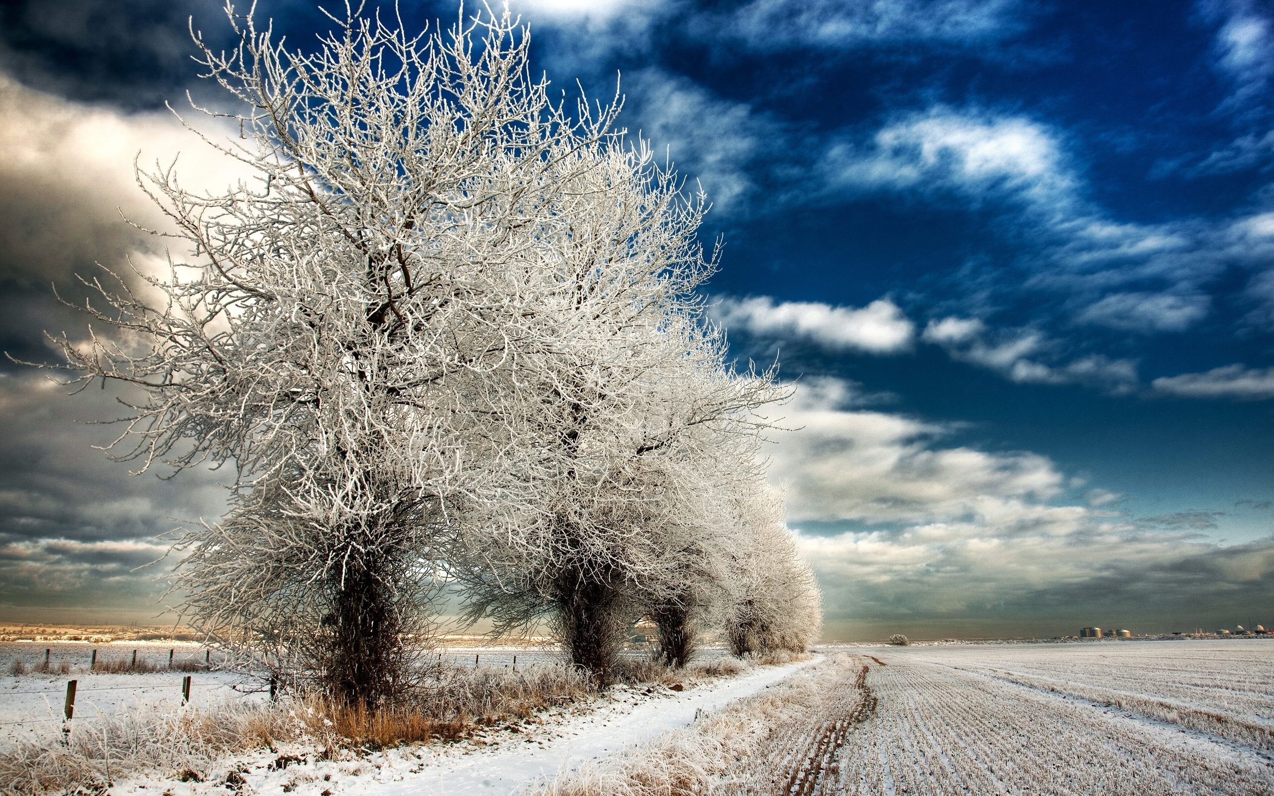 Download mobile wallpaper Winter, Sky, Landscape, Nature for free.