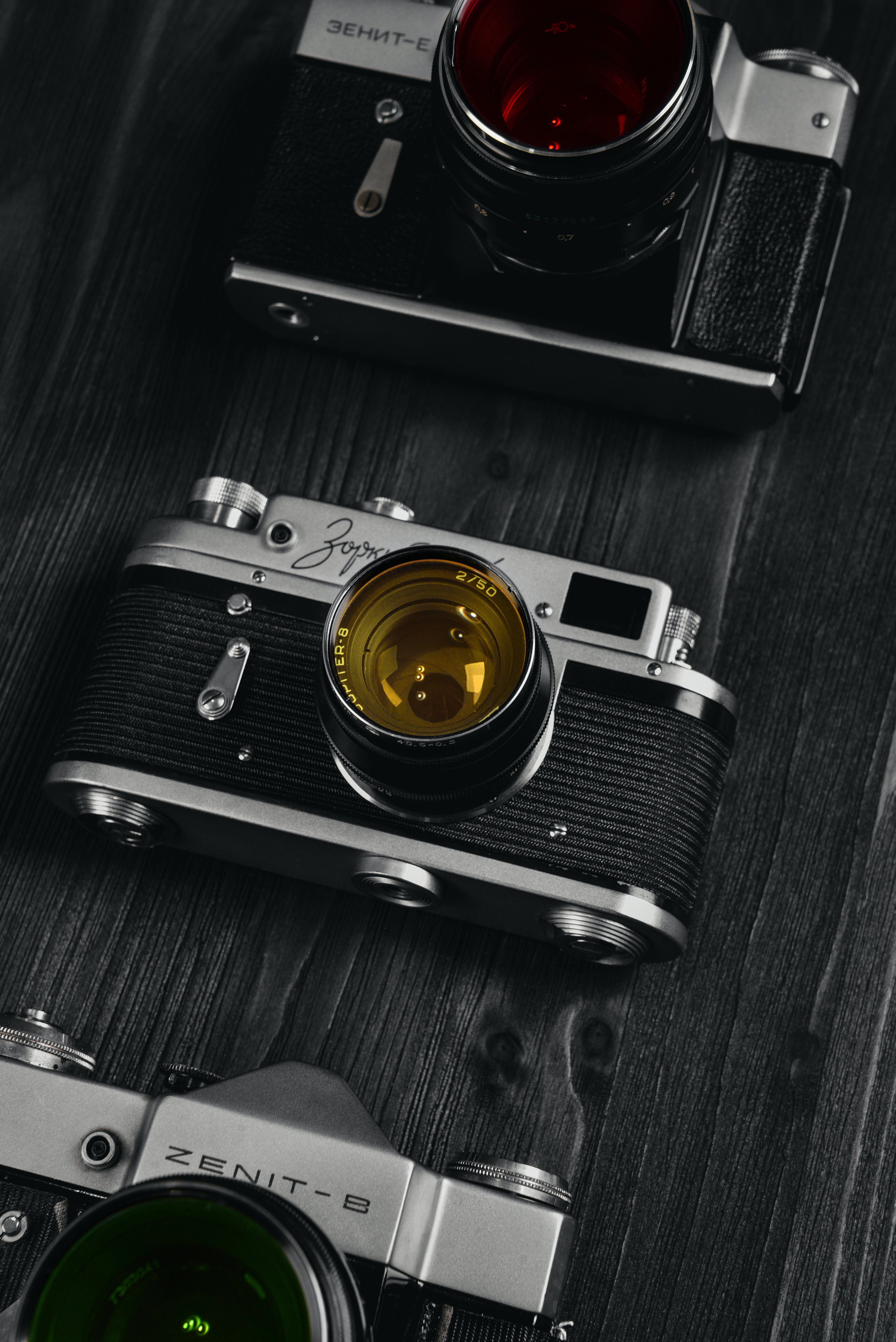 Download mobile wallpaper Bw, Camera, Retro, Lenses, Chb, Cameras, Technologies, Vintage, Technology for free.