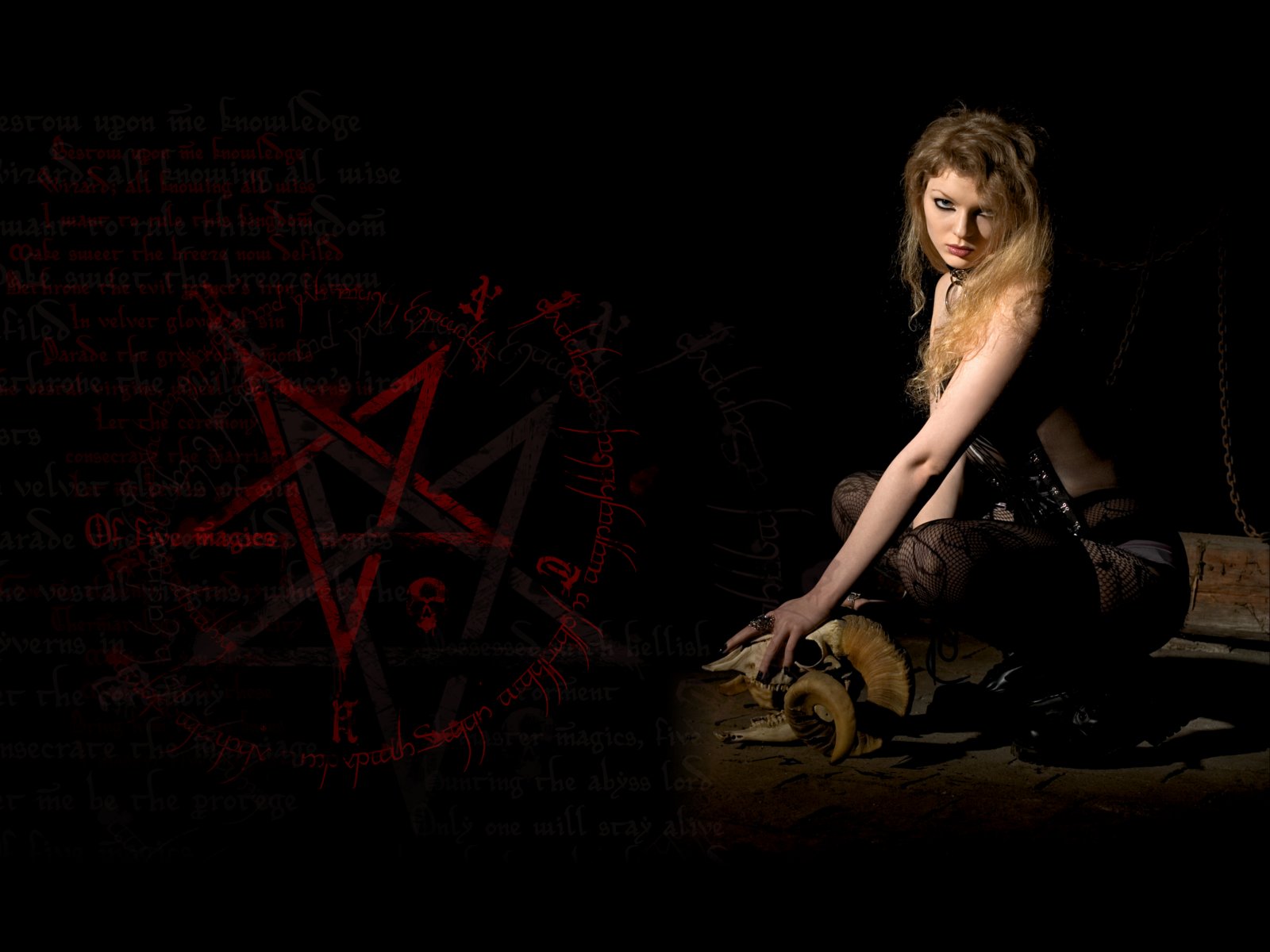 skull, dark, occult, evil, pentagram, satanism lock screen backgrounds