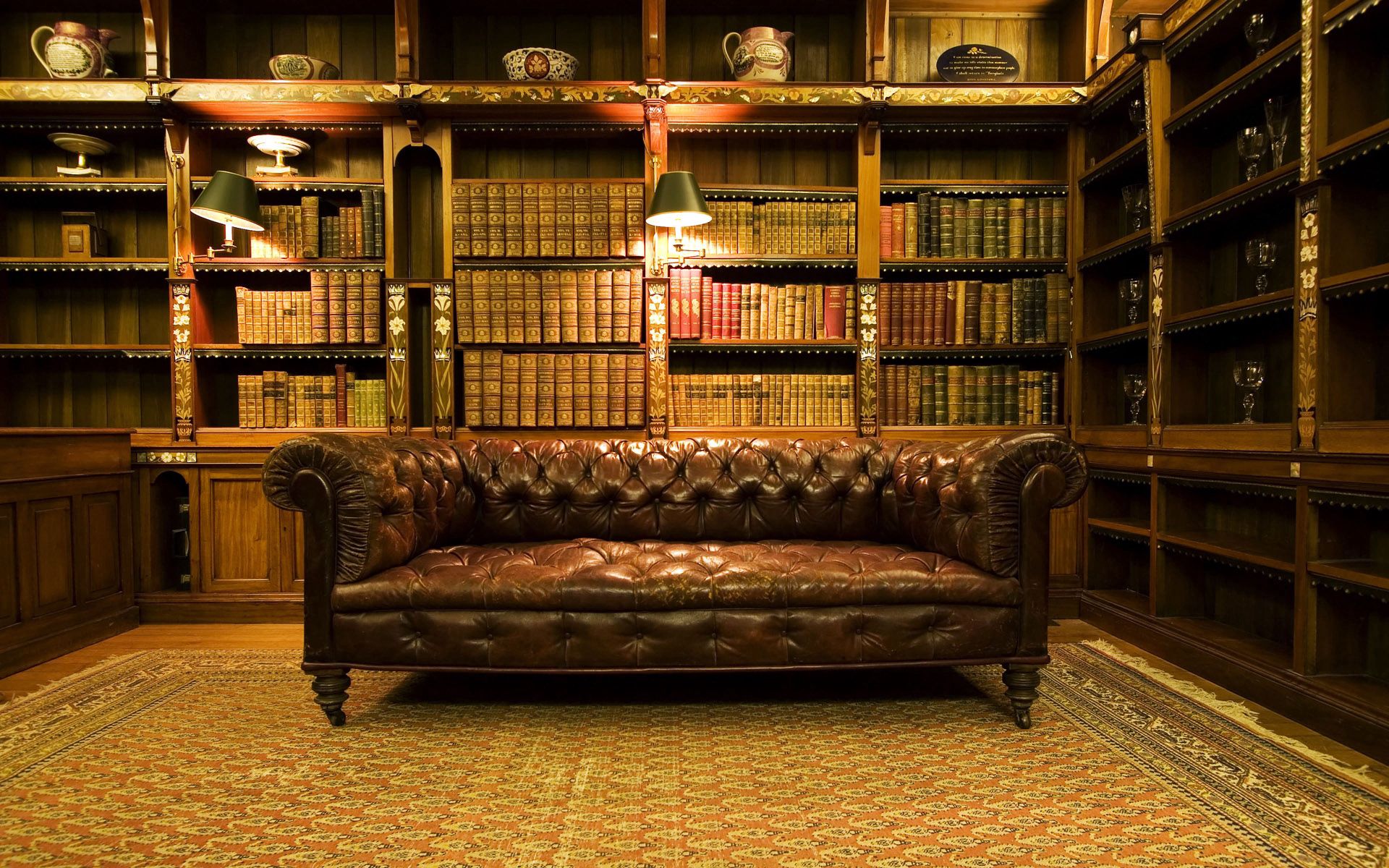 Download mobile wallpaper Home Library, Old Library, Miscellaneous, Interior, Miscellanea, Design for free.