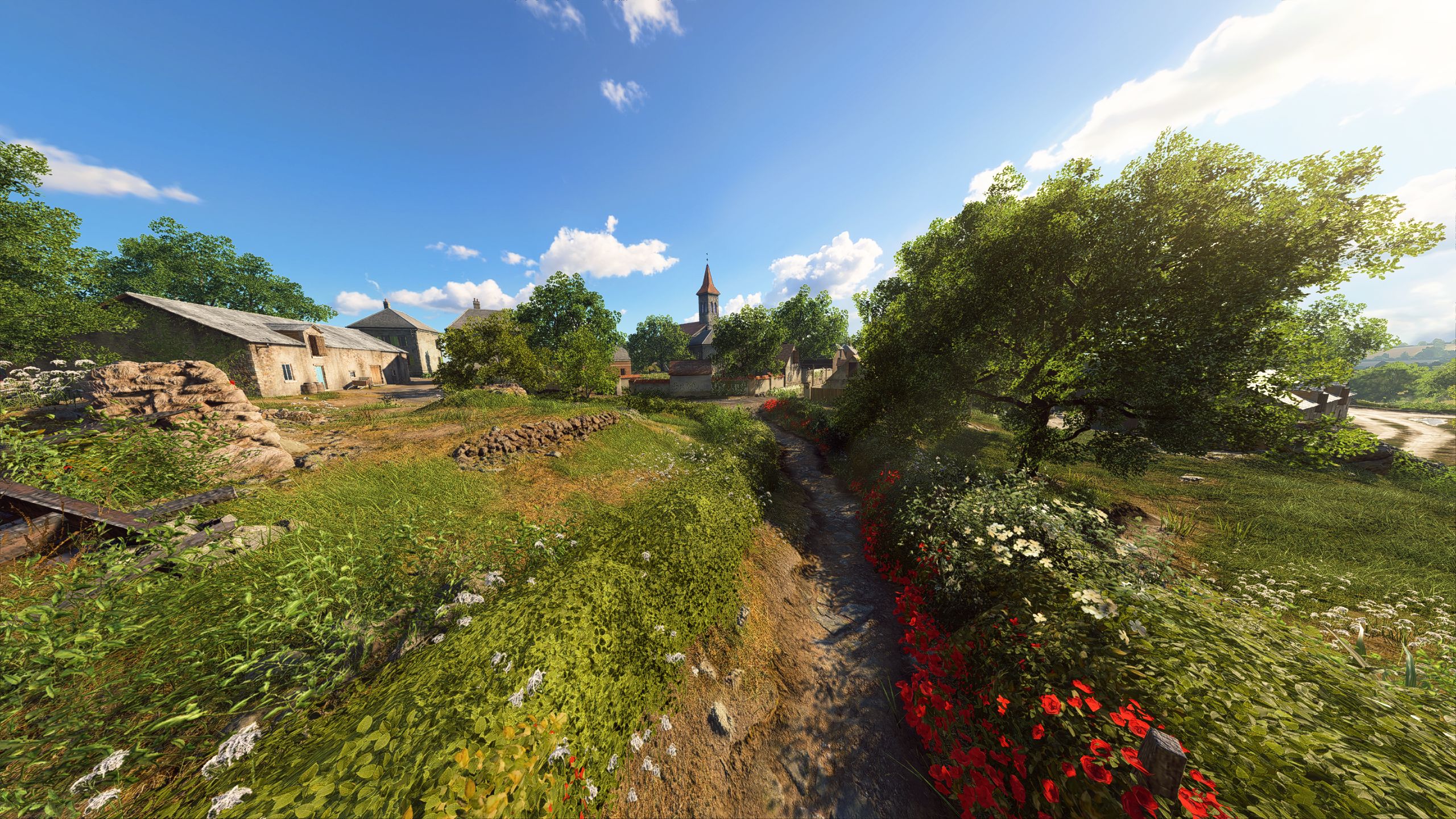 video game, battlefield v, battefield v, church, vegetation, battlefield Smartphone Background