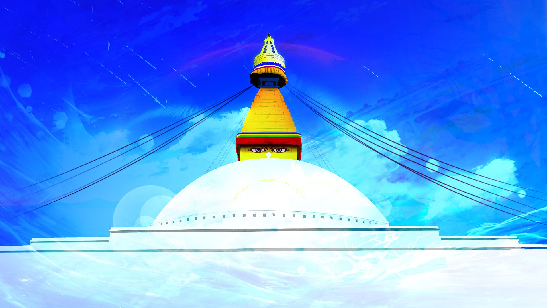 Буддийский храм фон для презентации