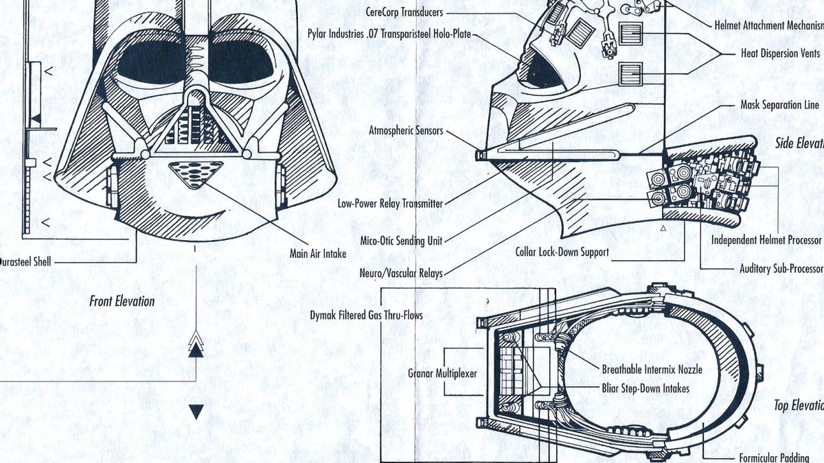 Схема шлема дарта вейдера