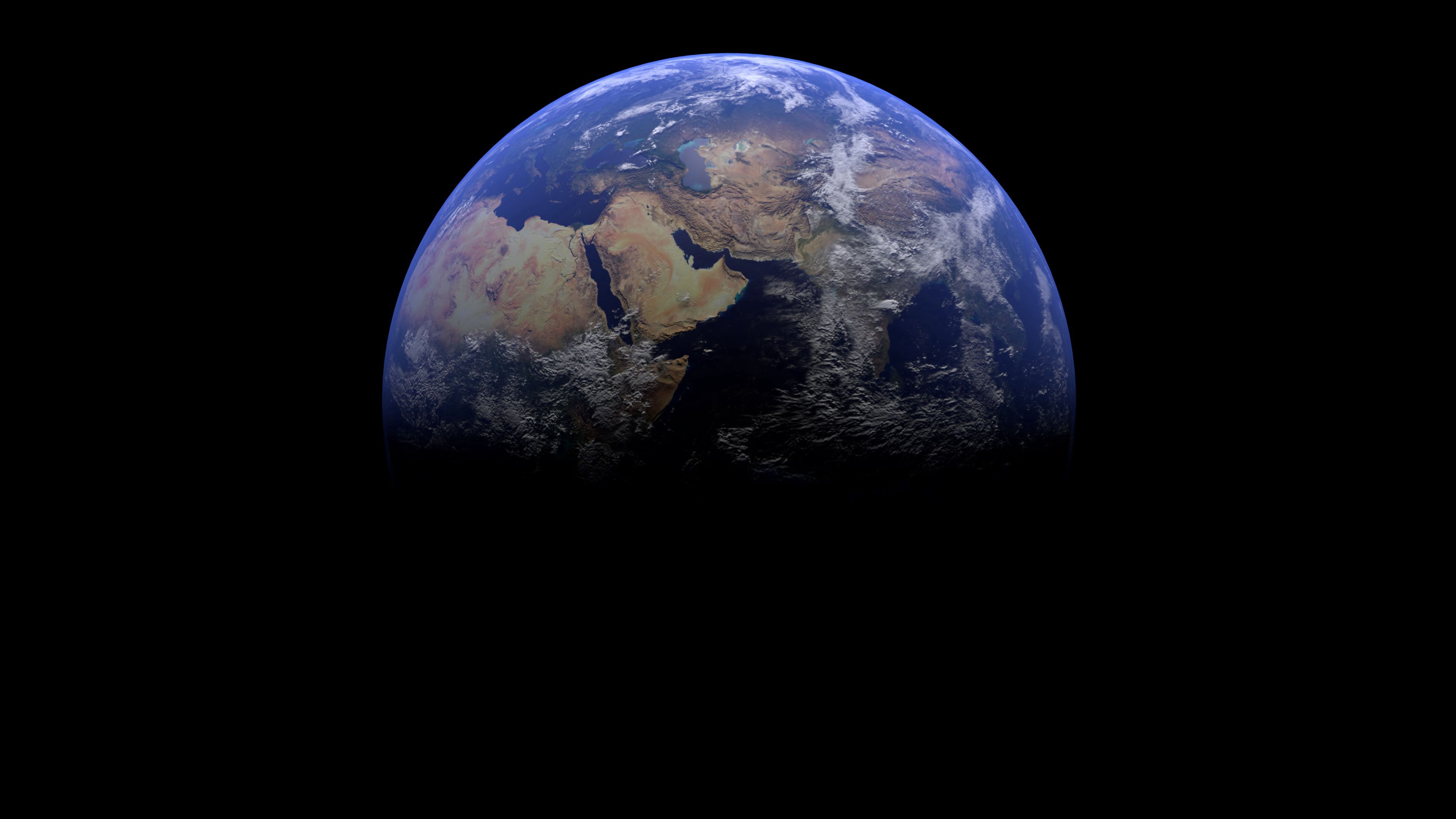 Download mobile wallpaper Land, Shadow, Planet, Earth, Universe for free.