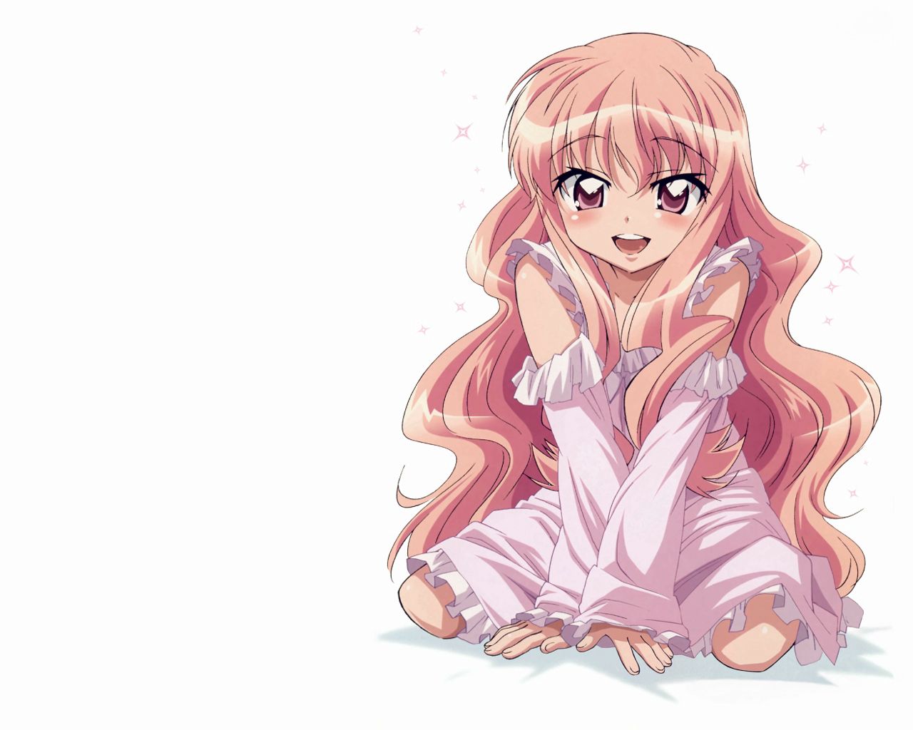Mobile wallpaper pink hair, anime, girl, pretty