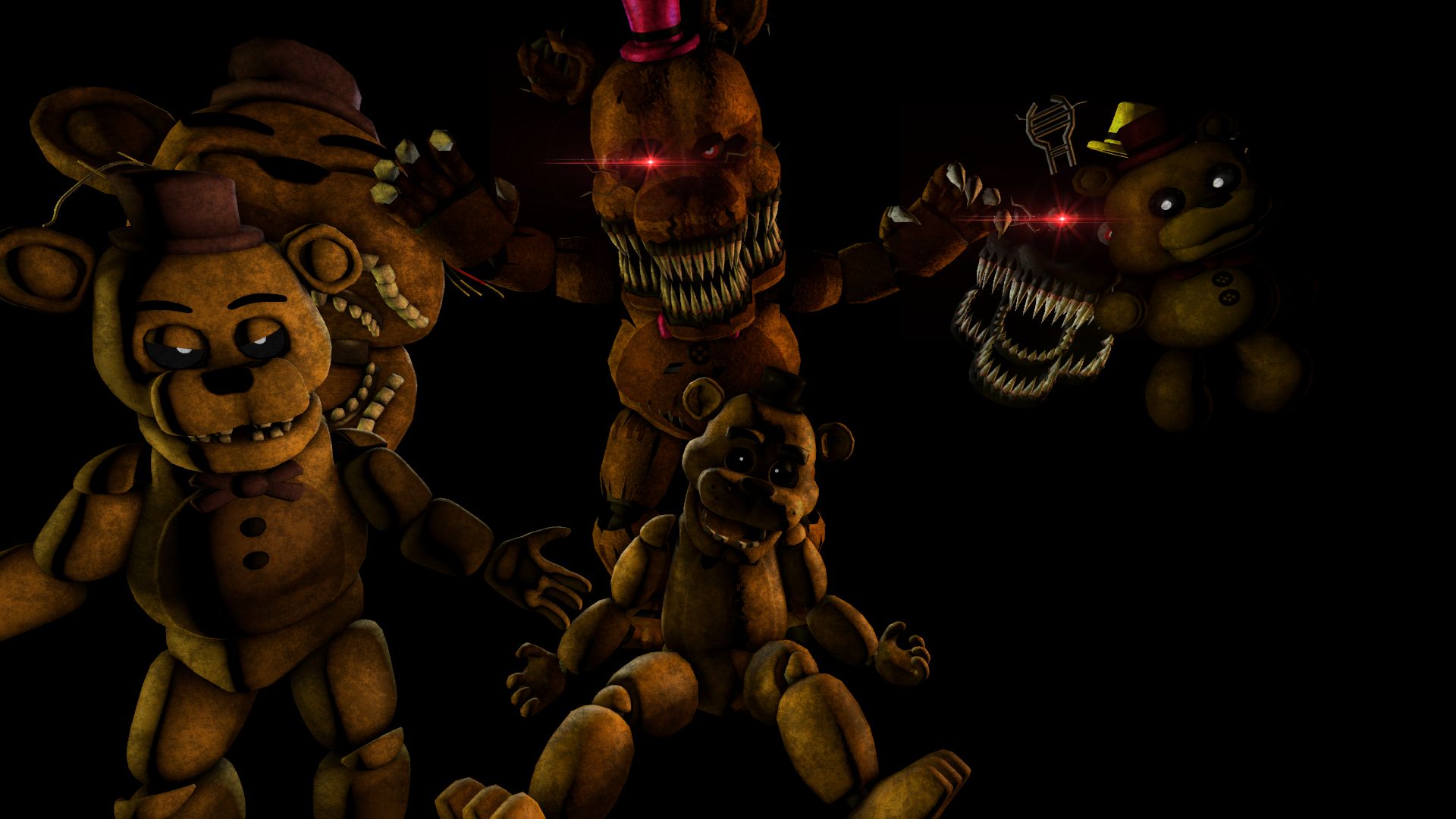 My fnaf wallpaper lol:3 XD and the nightmares