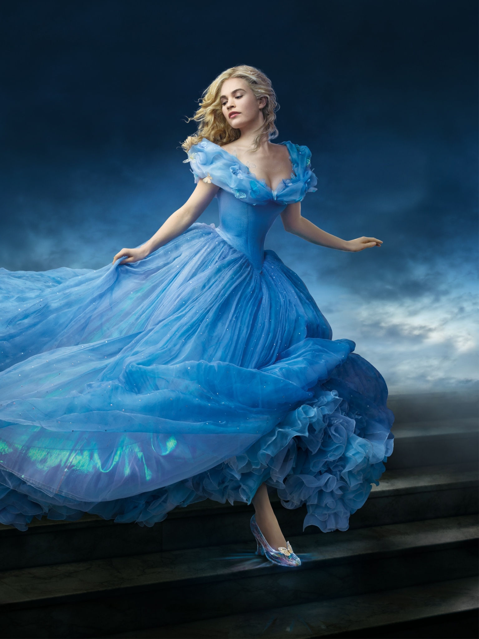 Lily James, Disney, Cinderella, 2015  Cinderella dresses, Cinderella,  Disney princess pictures