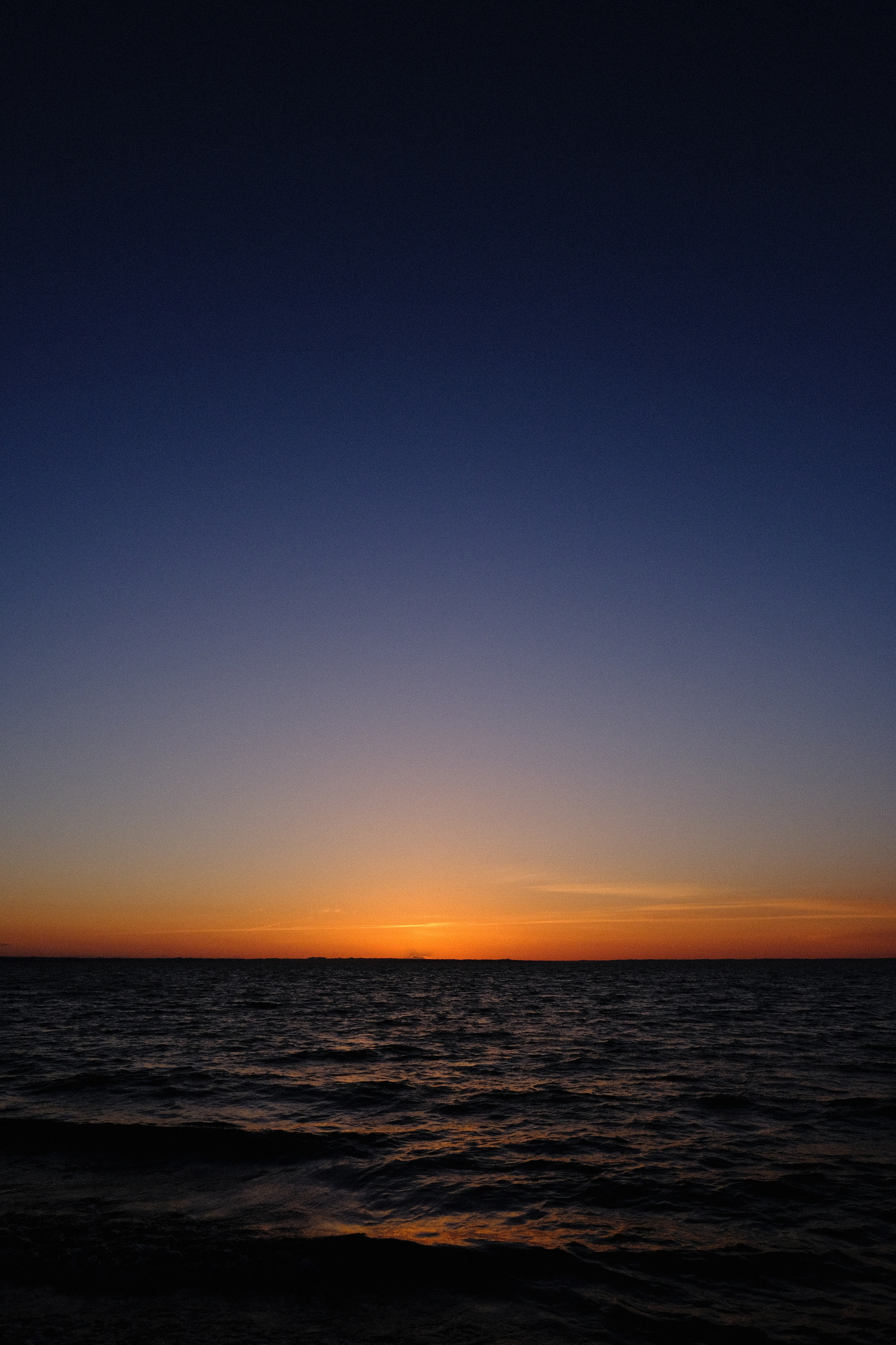 night, nature, sunset, sky, sea, horizon, dark Desktop home screen Wallpaper