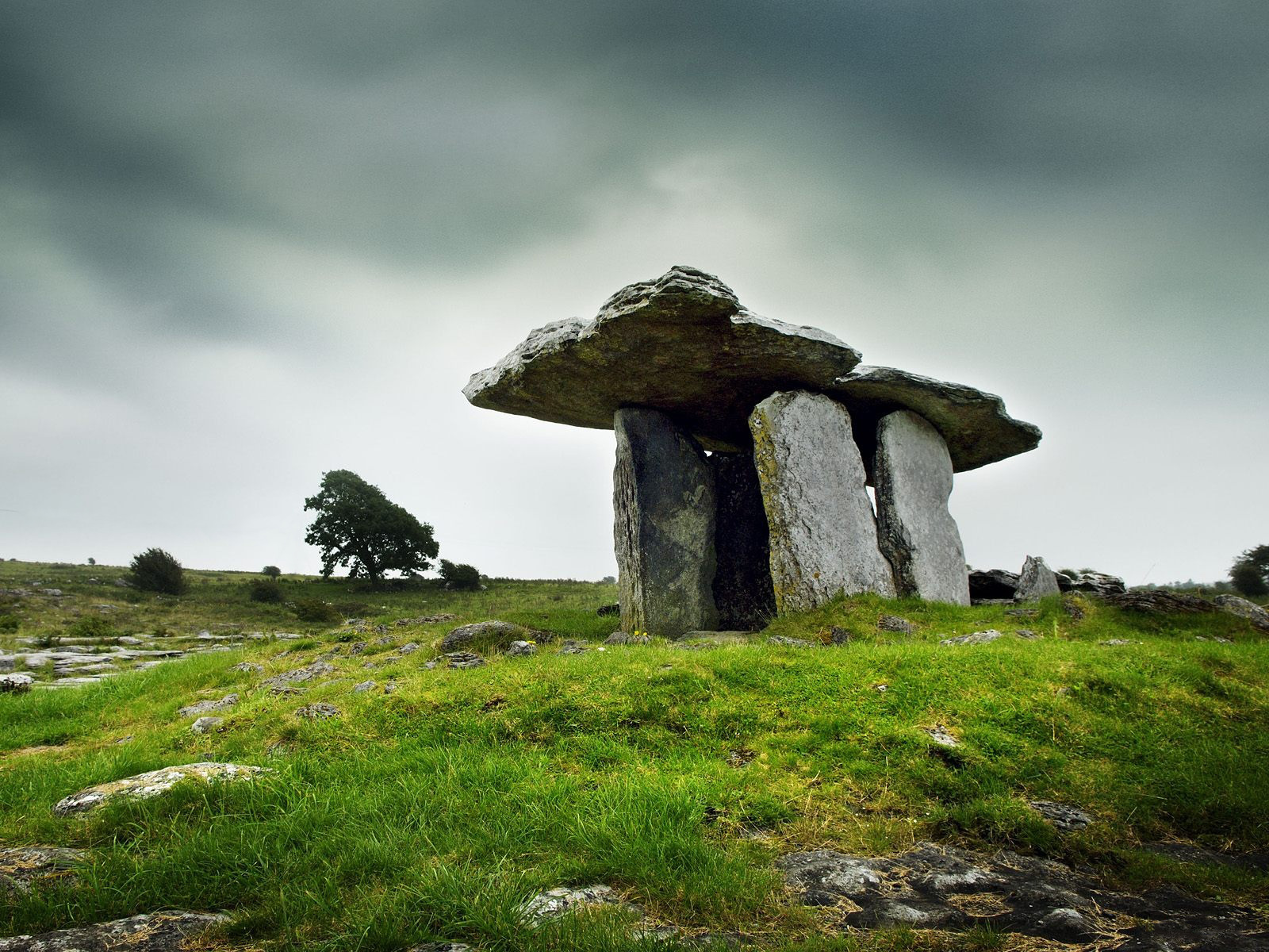 ireland, earth, rock, poulnabrone dolmen
