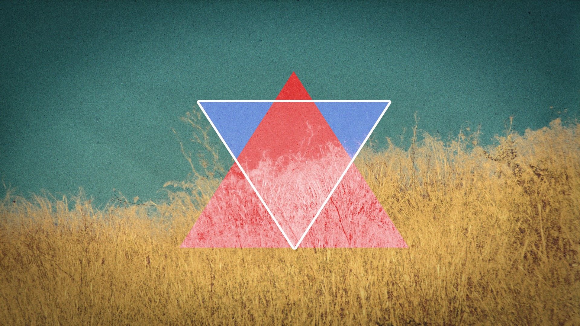 Download mobile wallpaper Light Coloured, Grass, Triangle, Light, Abstract for free.