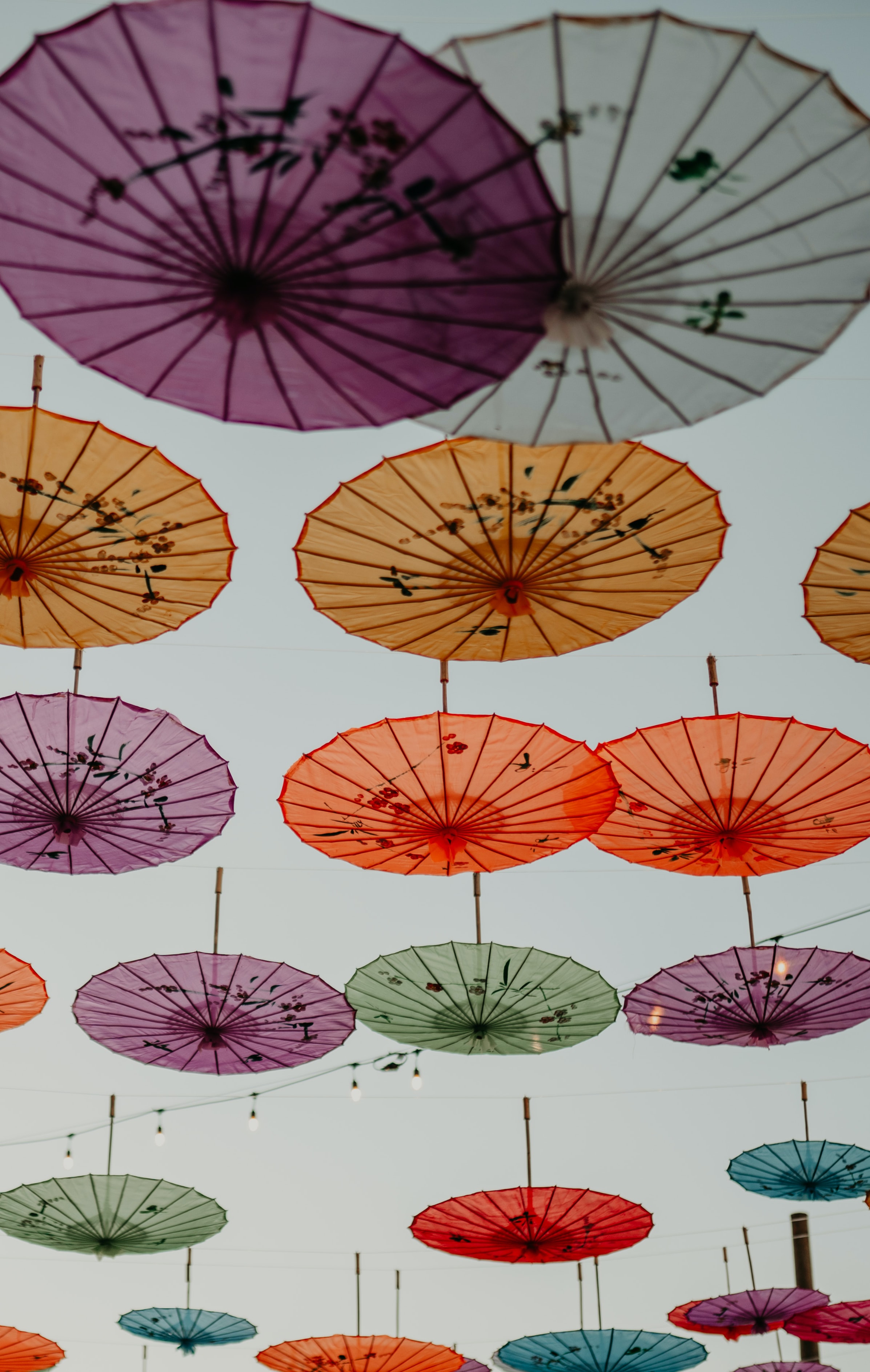 Umbrellas  4K Wallpaper