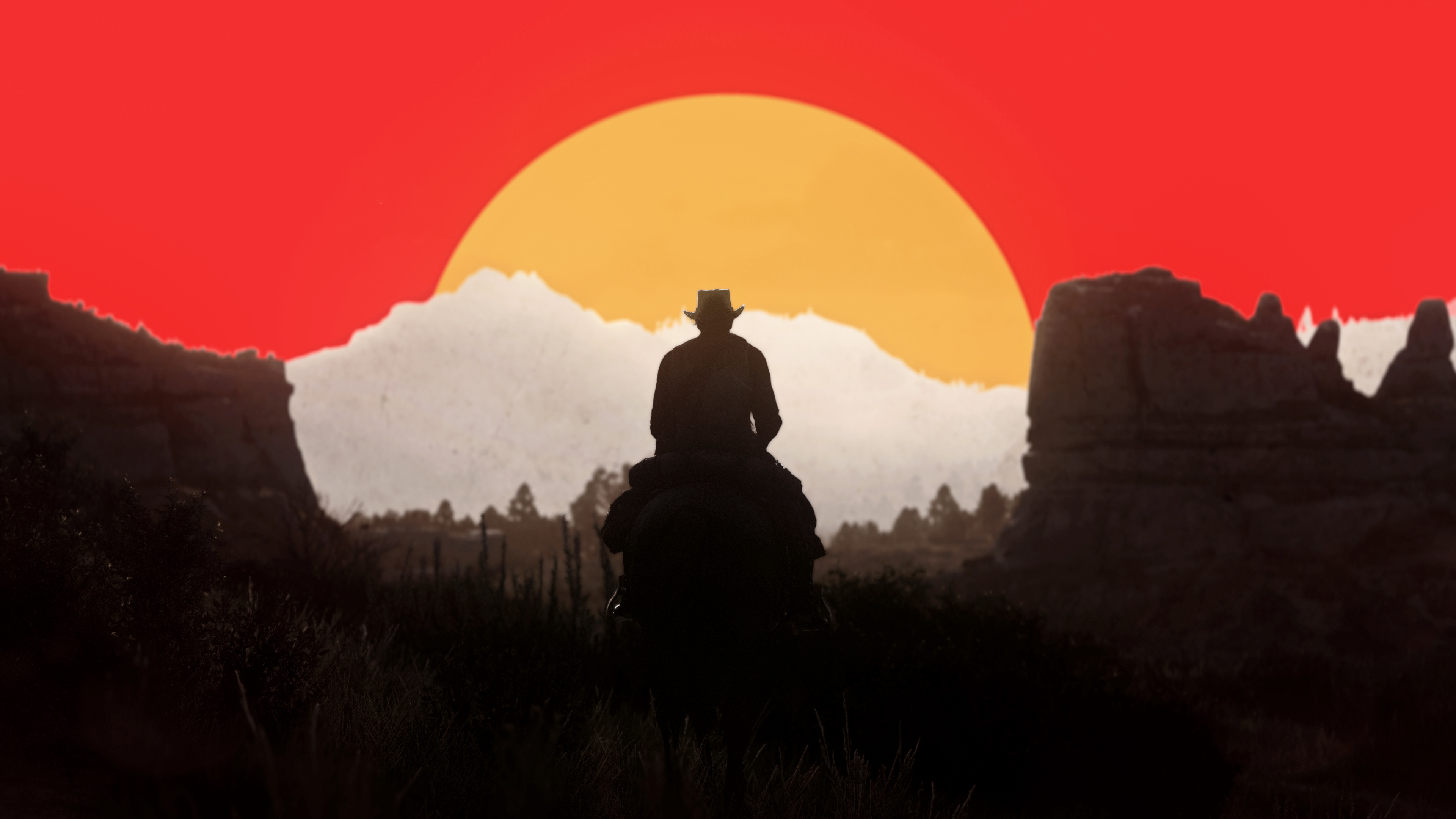 Free download wallpaper Sunset, Horse, Western, Video Game, Red Dead Redemption 2, Arthur Morgan, Red Dead on your PC desktop