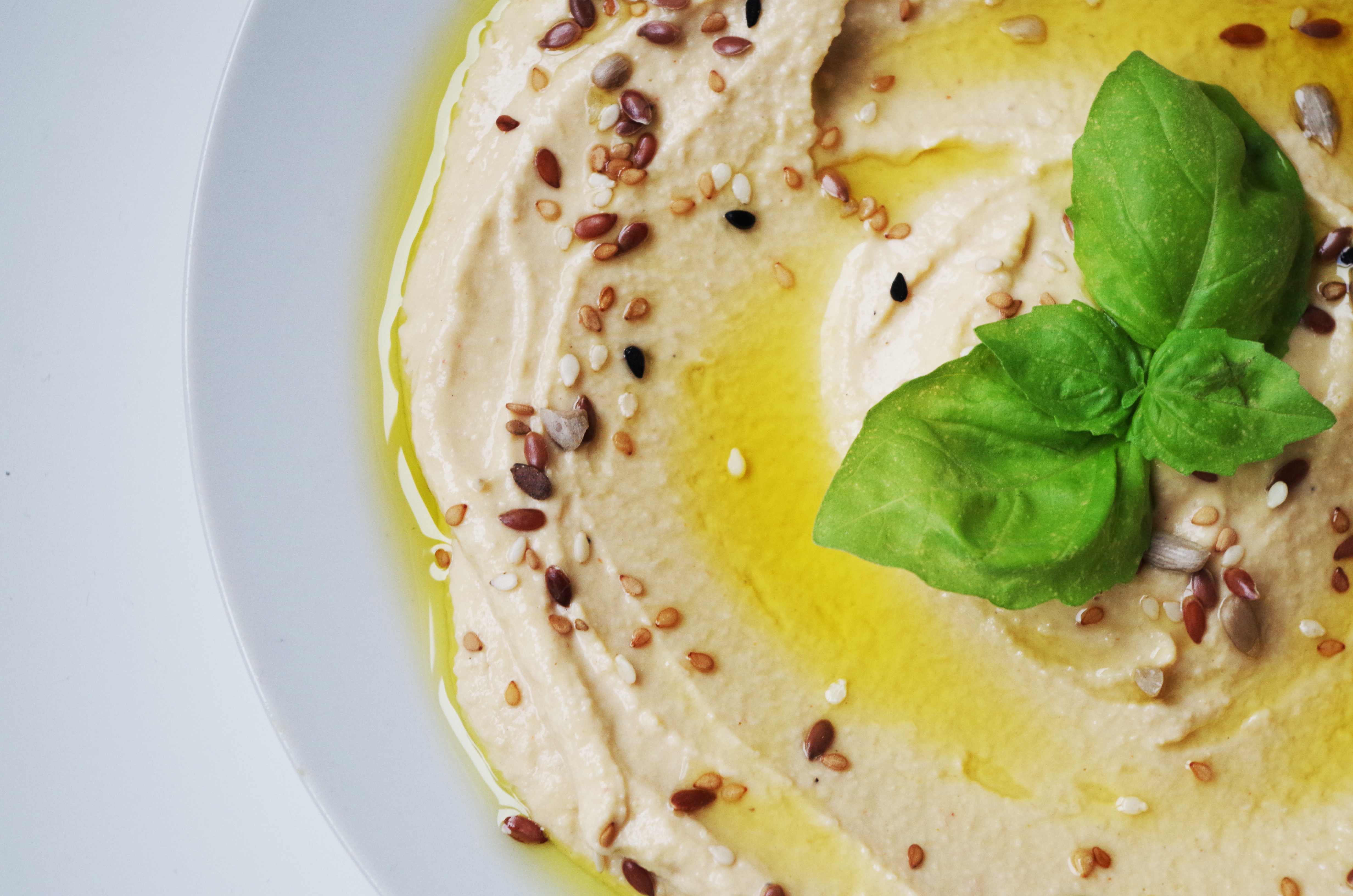 food, basil, hummus, paste, chickpea cell phone wallpapers