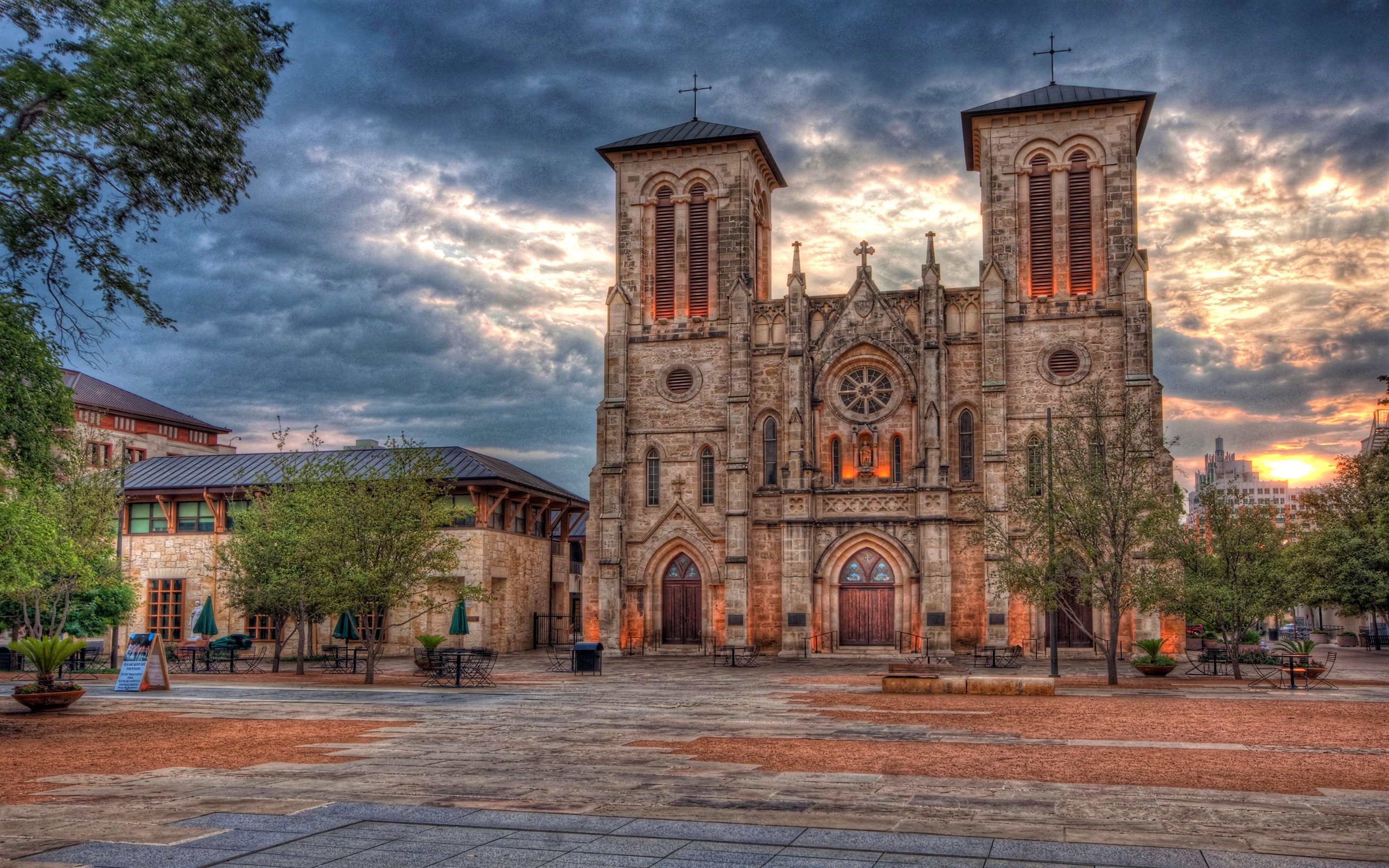 texas, religious, cathedral, architecture, cathedral of san fernando, hdr, san antonio, cathedrals 32K
