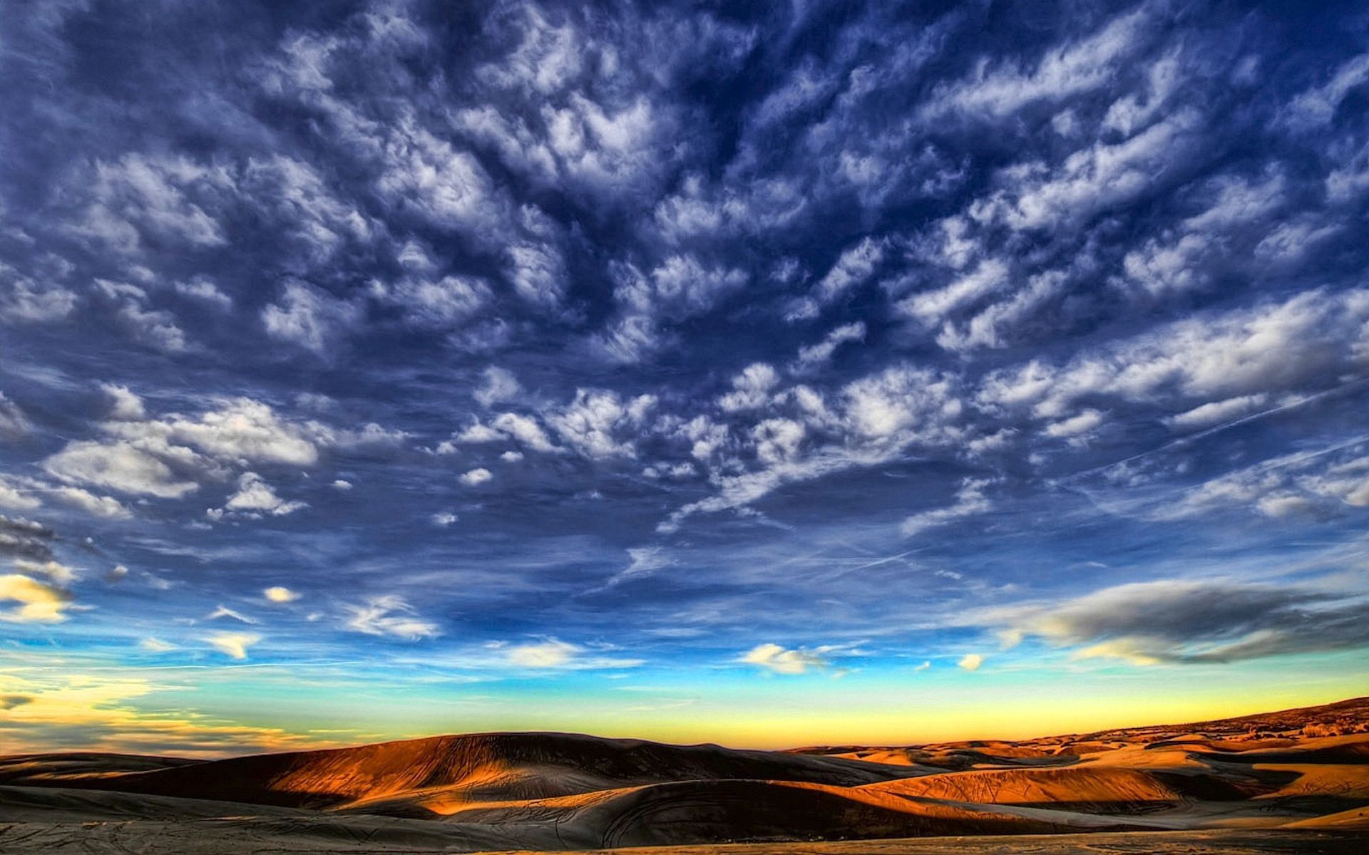 Free download wallpaper Nature, Sky, Clouds, Desert, Patterns, Lines on your PC desktop