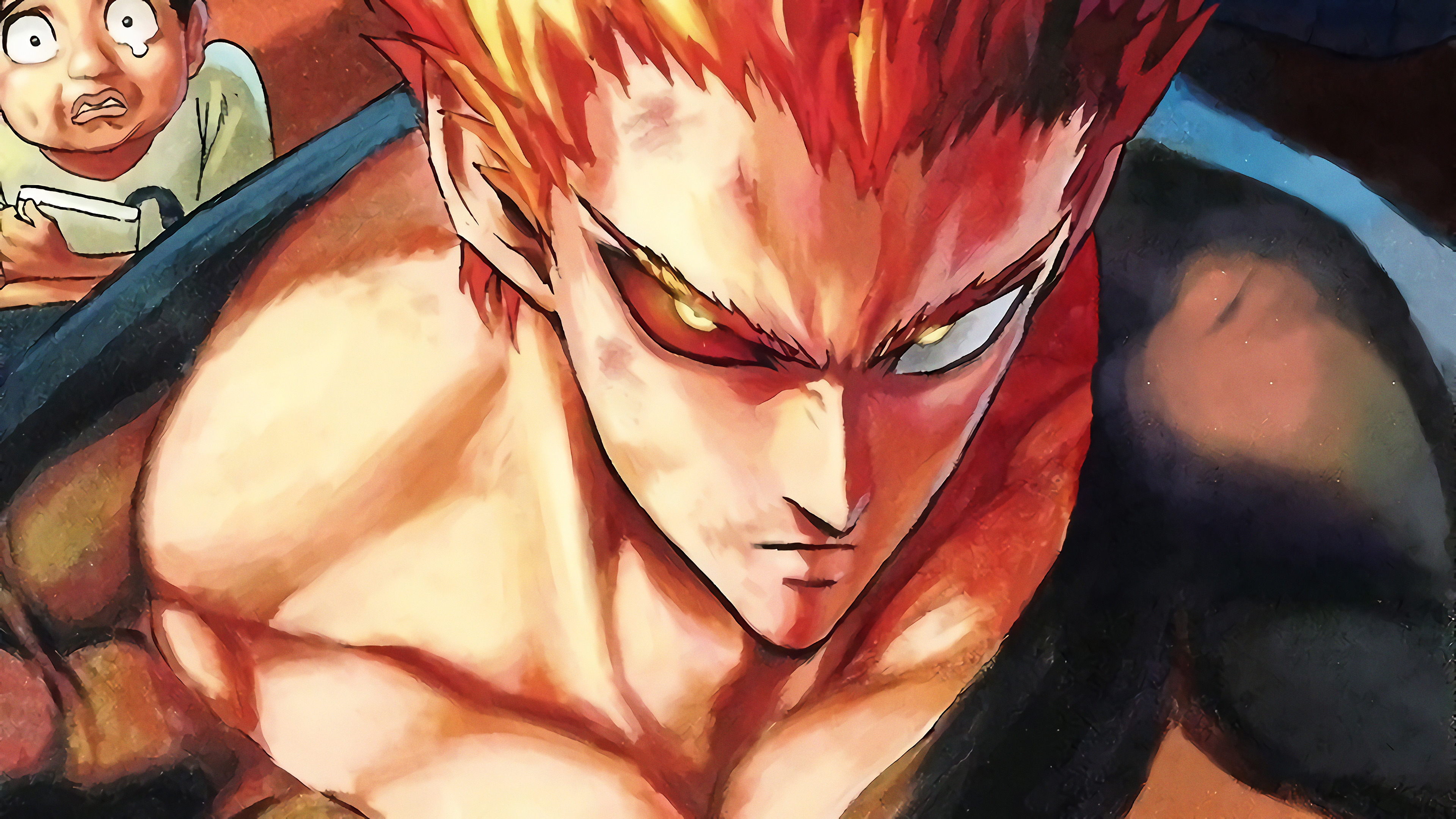 Someone asked for a desktop version of my Garou wallpaper, so here's my  shitty version of it : r/OnePunchMan