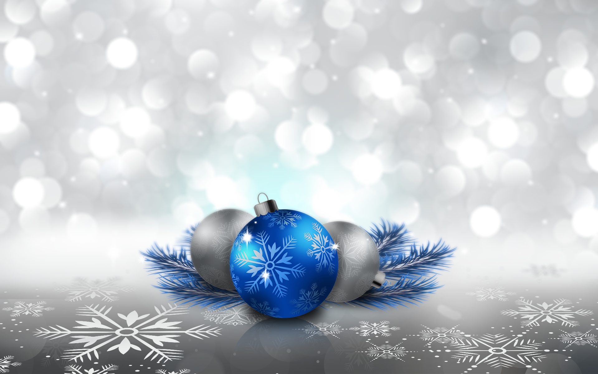 Download mobile wallpaper Christmas, Holiday, Silver, Snowflake, Christmas Ornaments for free.