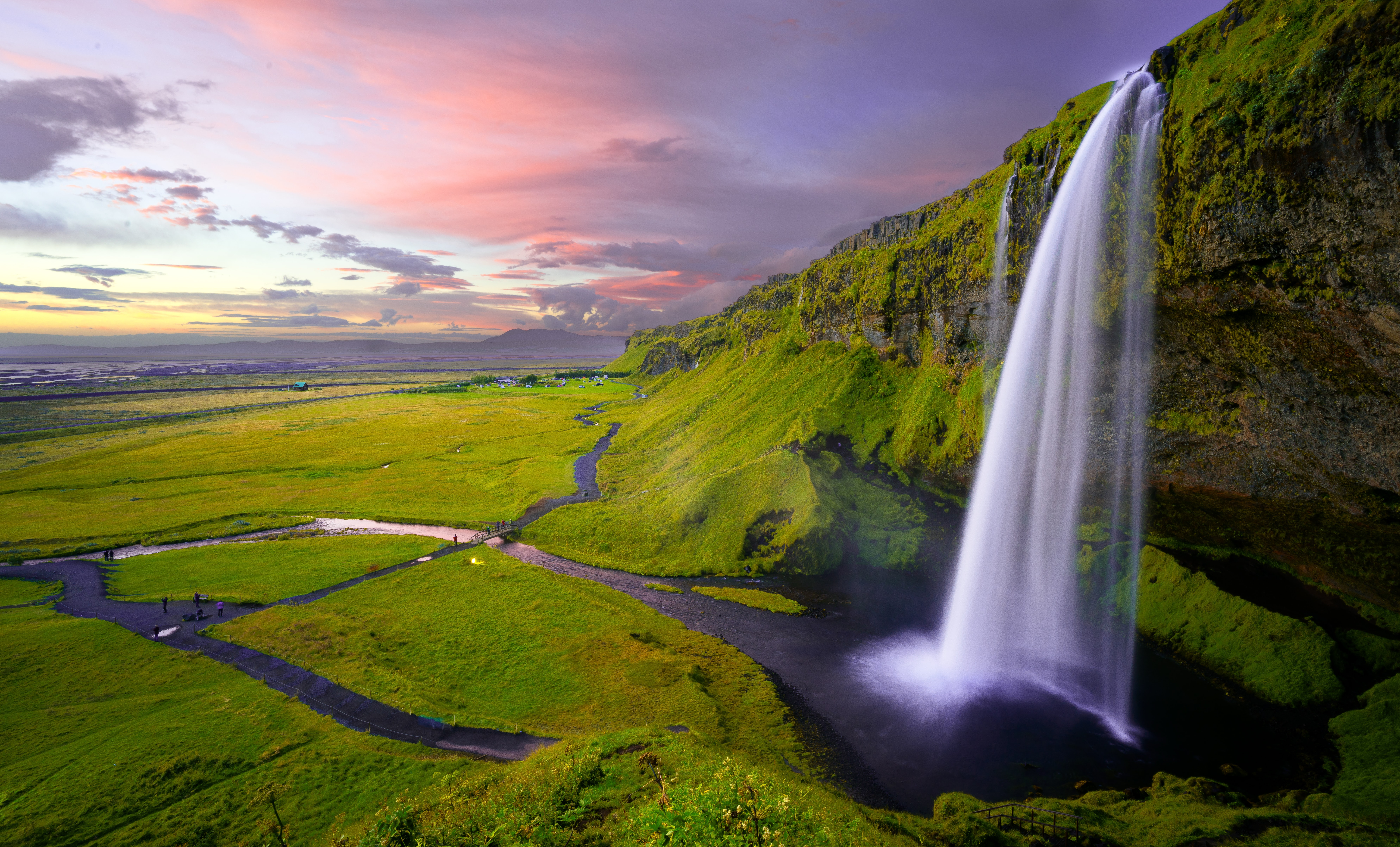 Водопад Скоугафосс Исландия