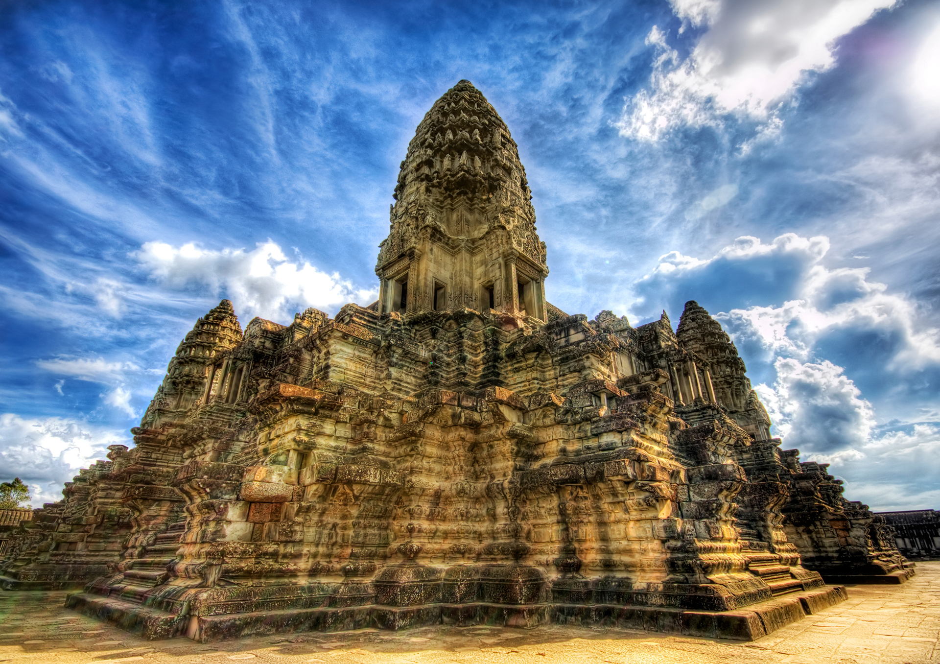 temple, religious, angkor wat, building, cloud, hdr, sky, temples
