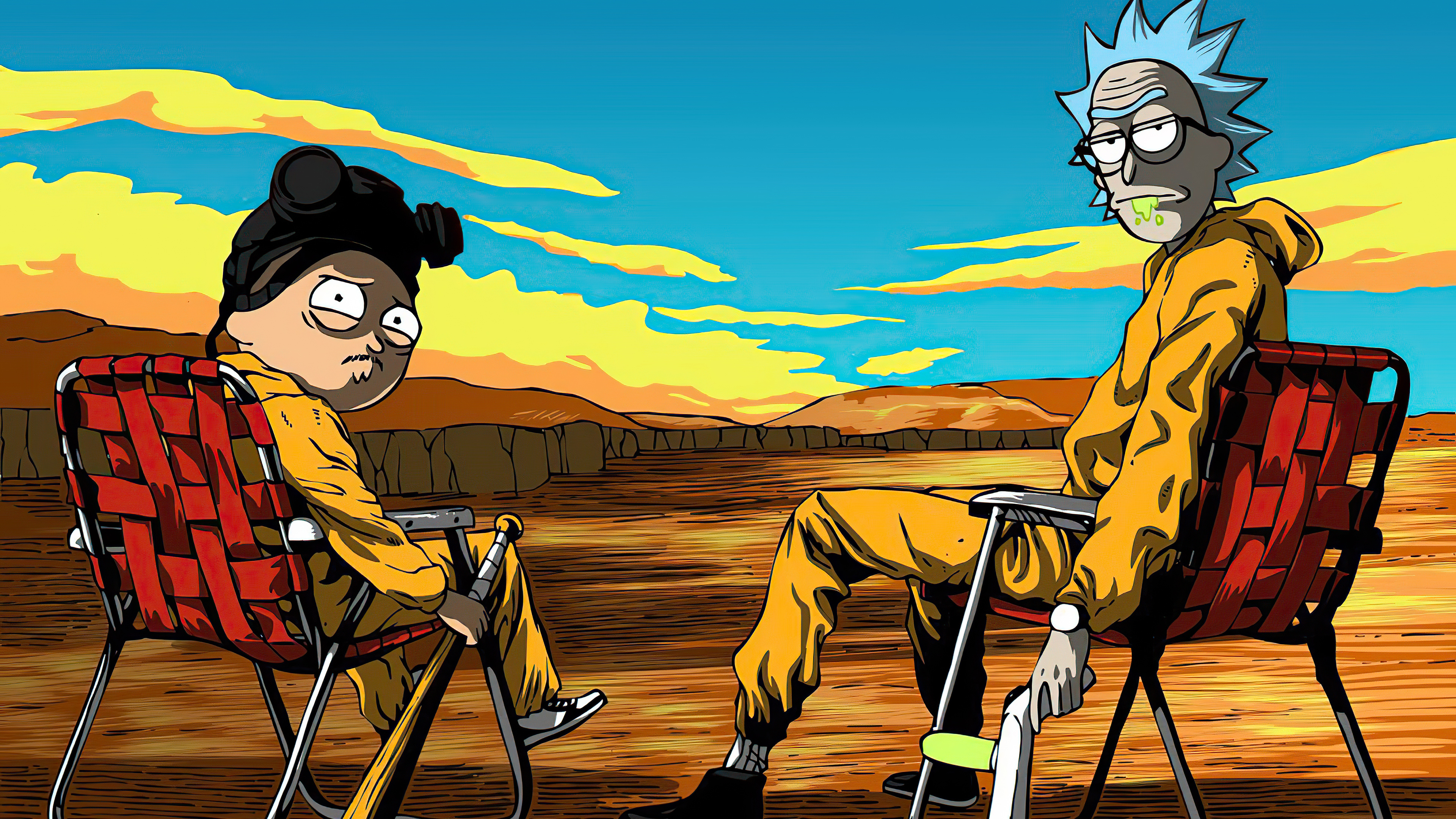 vertical wallpaper breaking bad, rick and morty, tv show, morty smith, rick sanchez