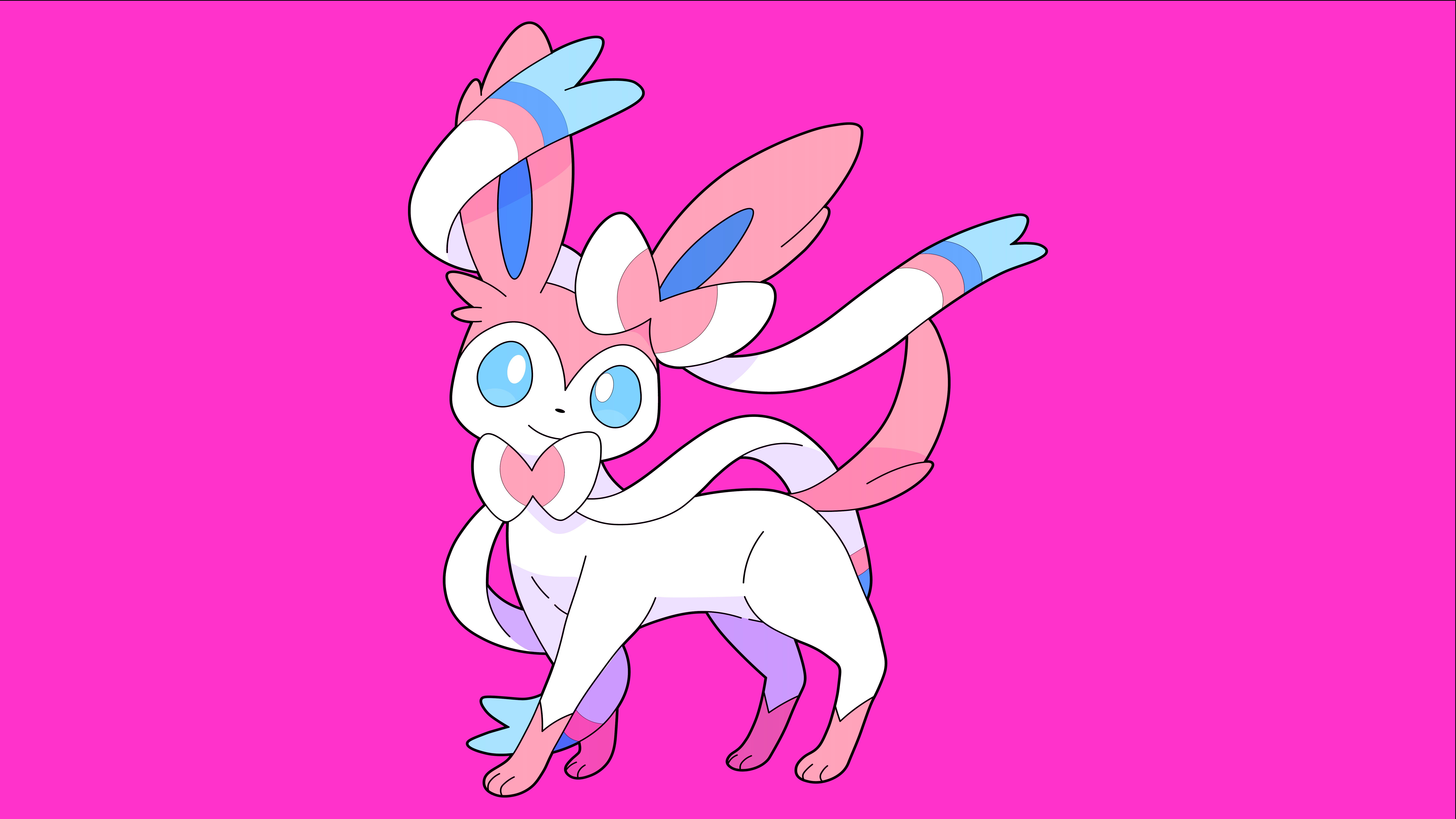 Sylveon Pokémon wallpapers for desktop download free Sylveon Pokémon  pictures and backgrounds for PC  moborg