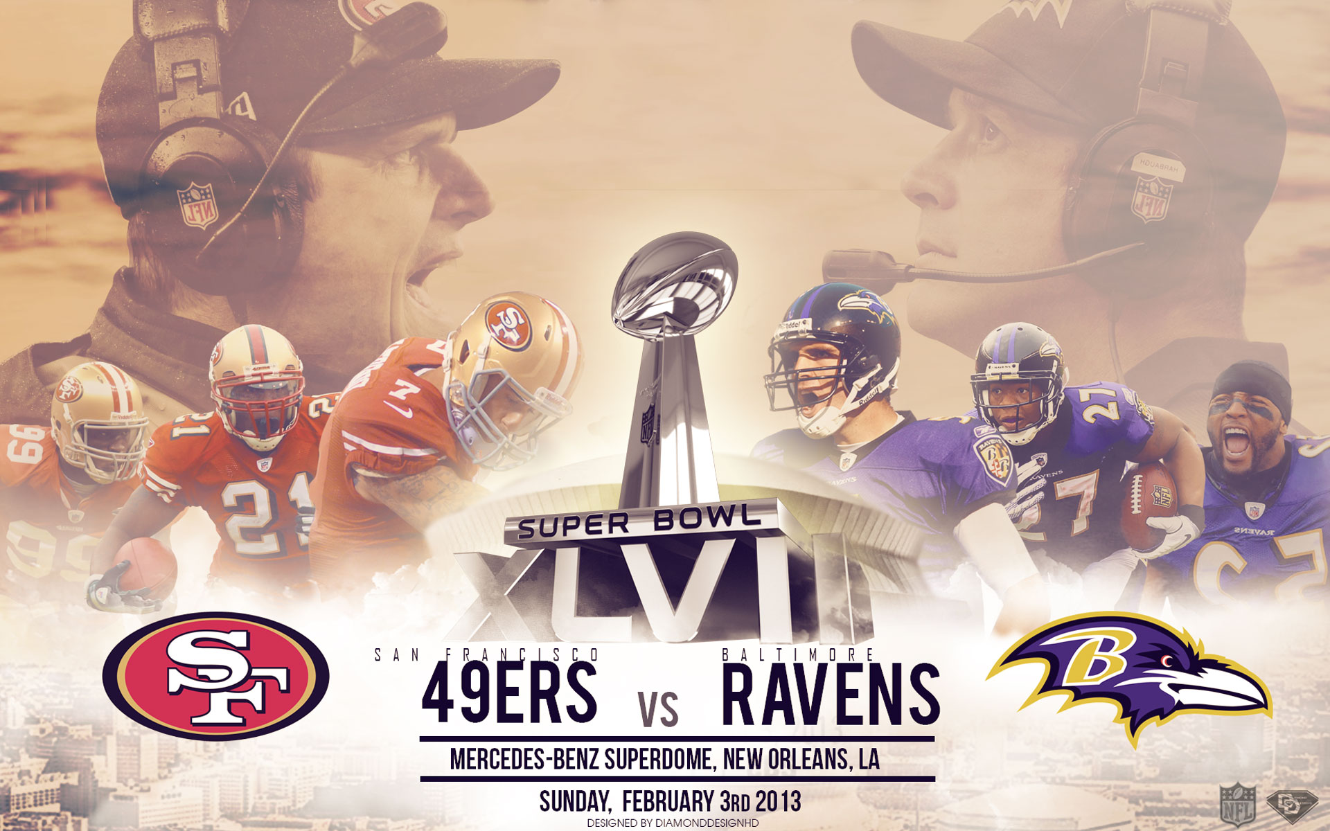 NFL Super Bowl 2013 - Free Download Baltimore Ravens HD Wallpapers