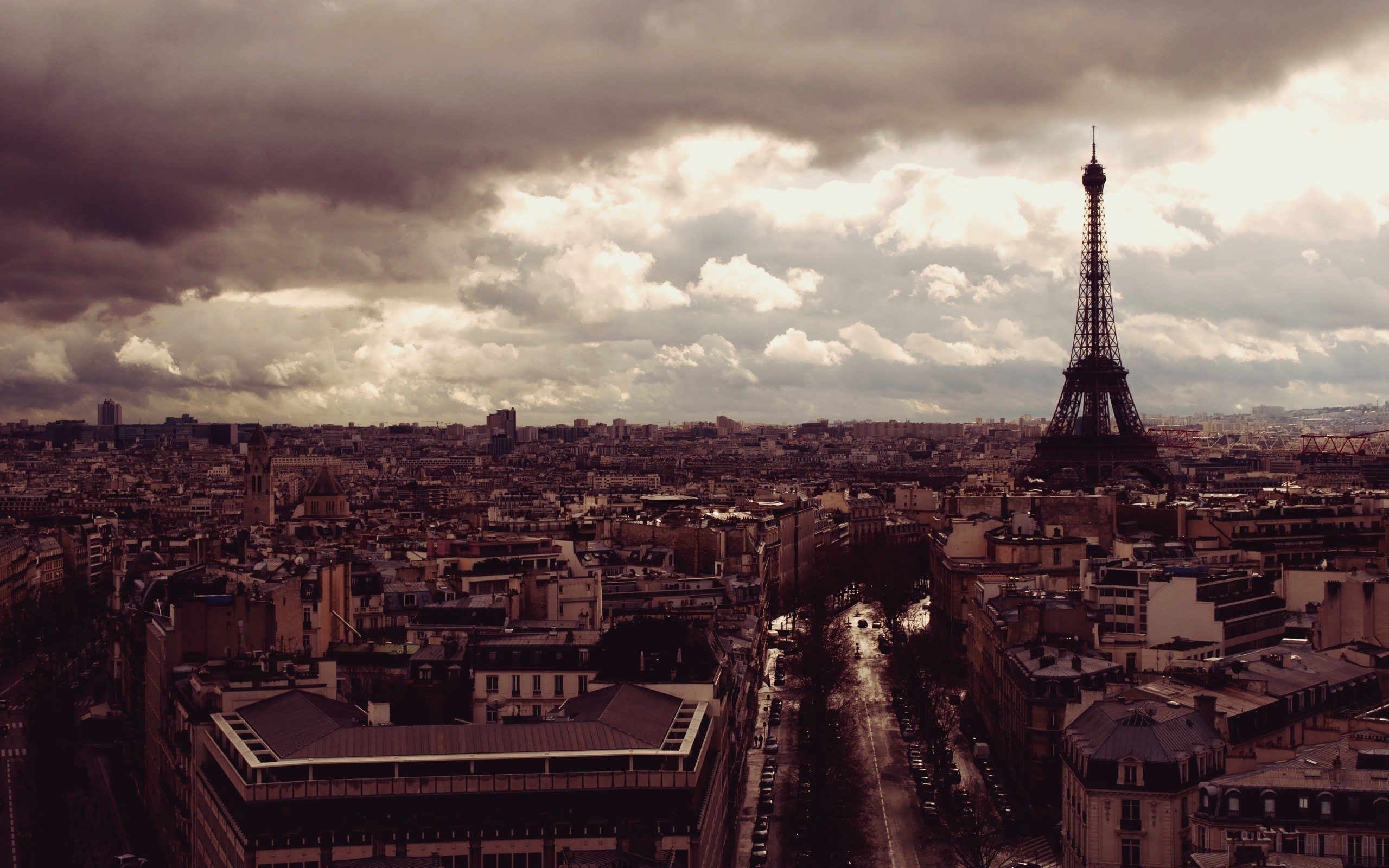 Download mobile wallpaper Architecture, Cities, Landscape, Eiffel Tower for free.