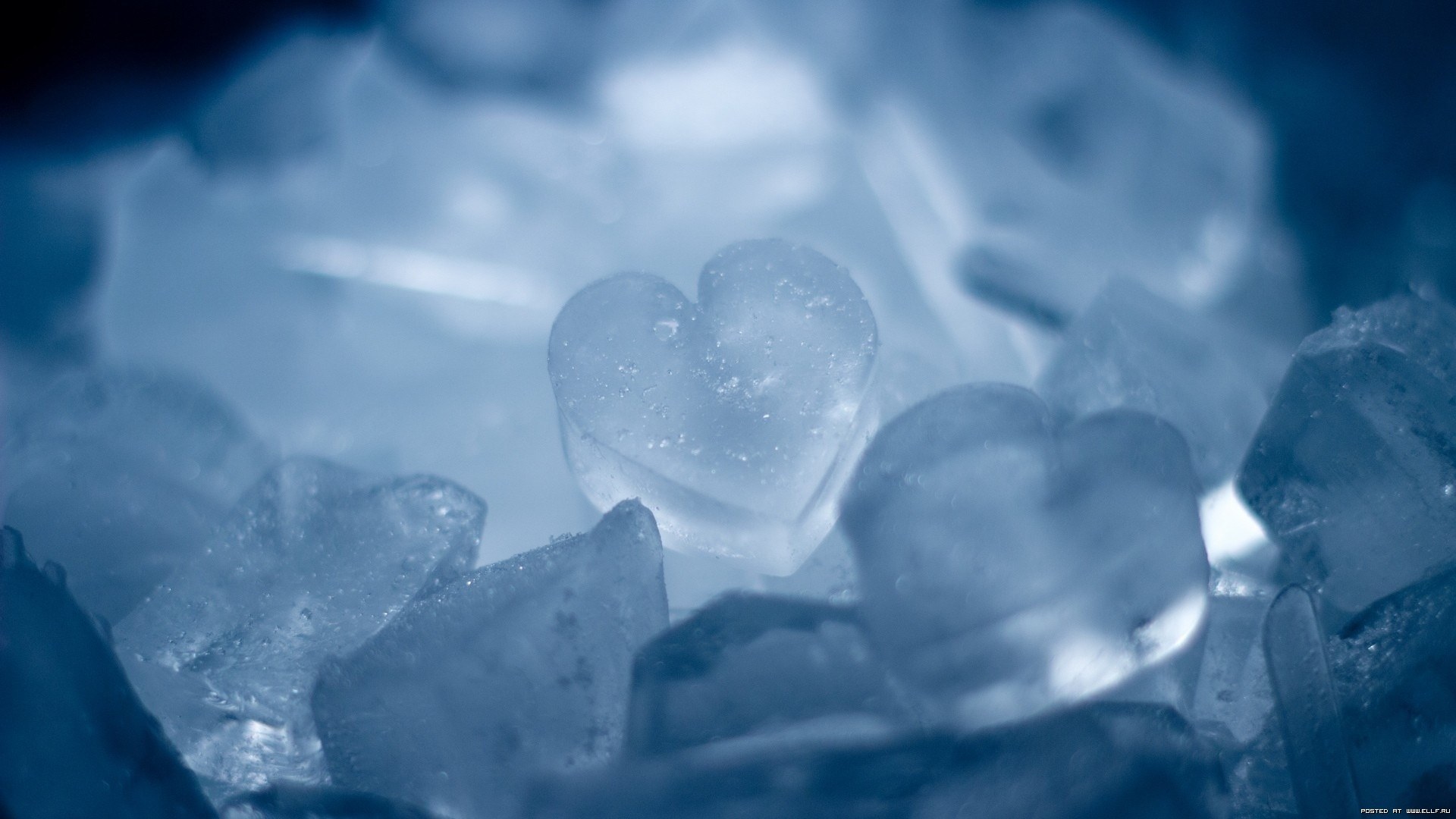 Download mobile wallpaper Ice, Background, Hearts for free.