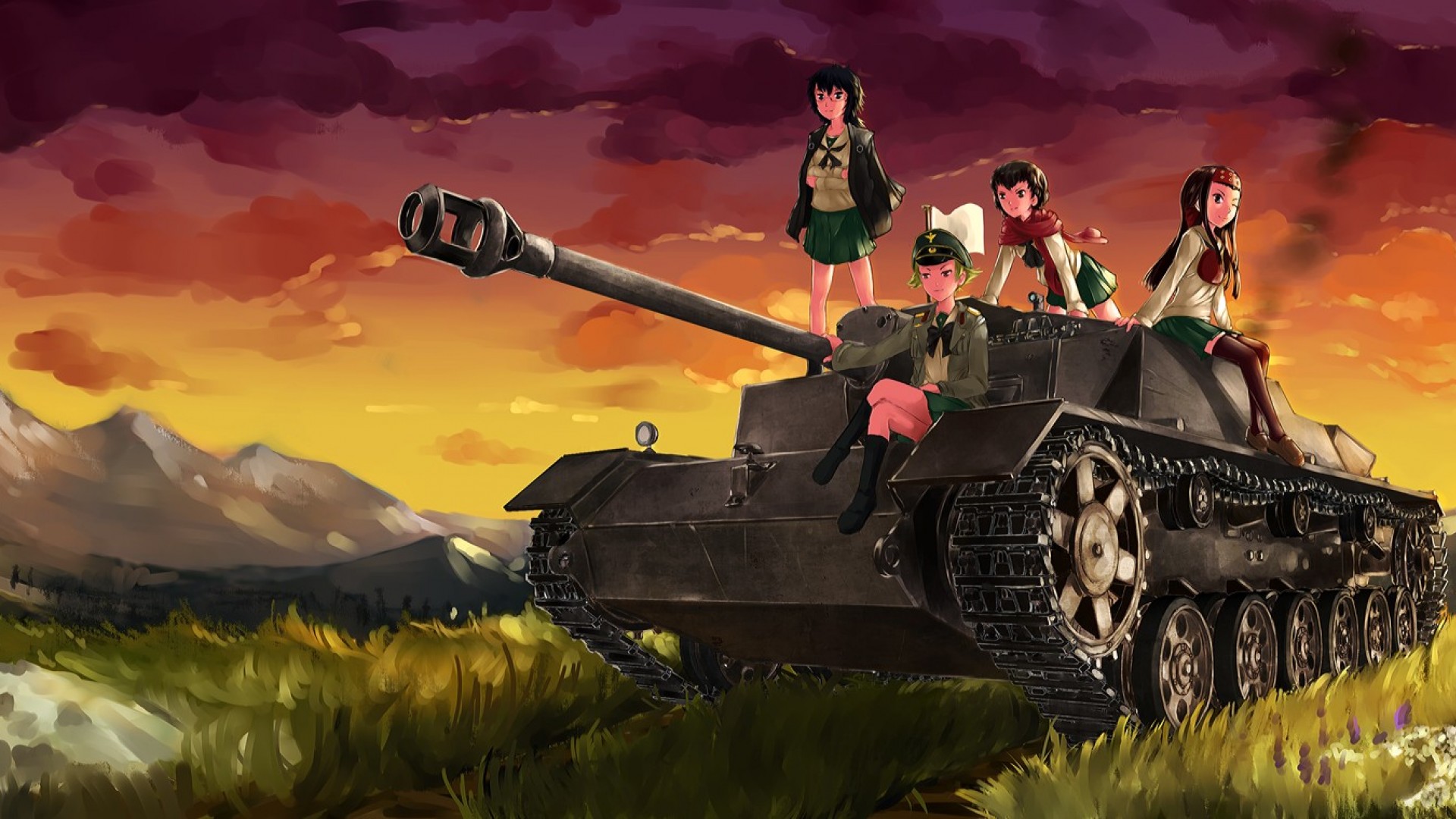 Girls und Panzer арт
