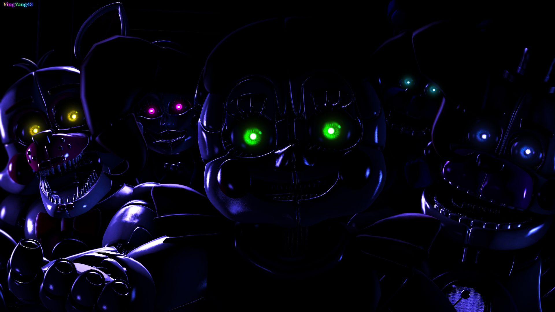 Five nights at freddy s sister. Обои FNAF sister location. ФНАФ 5. FNAF SL Night 5. Картинки ФНАФ 5.