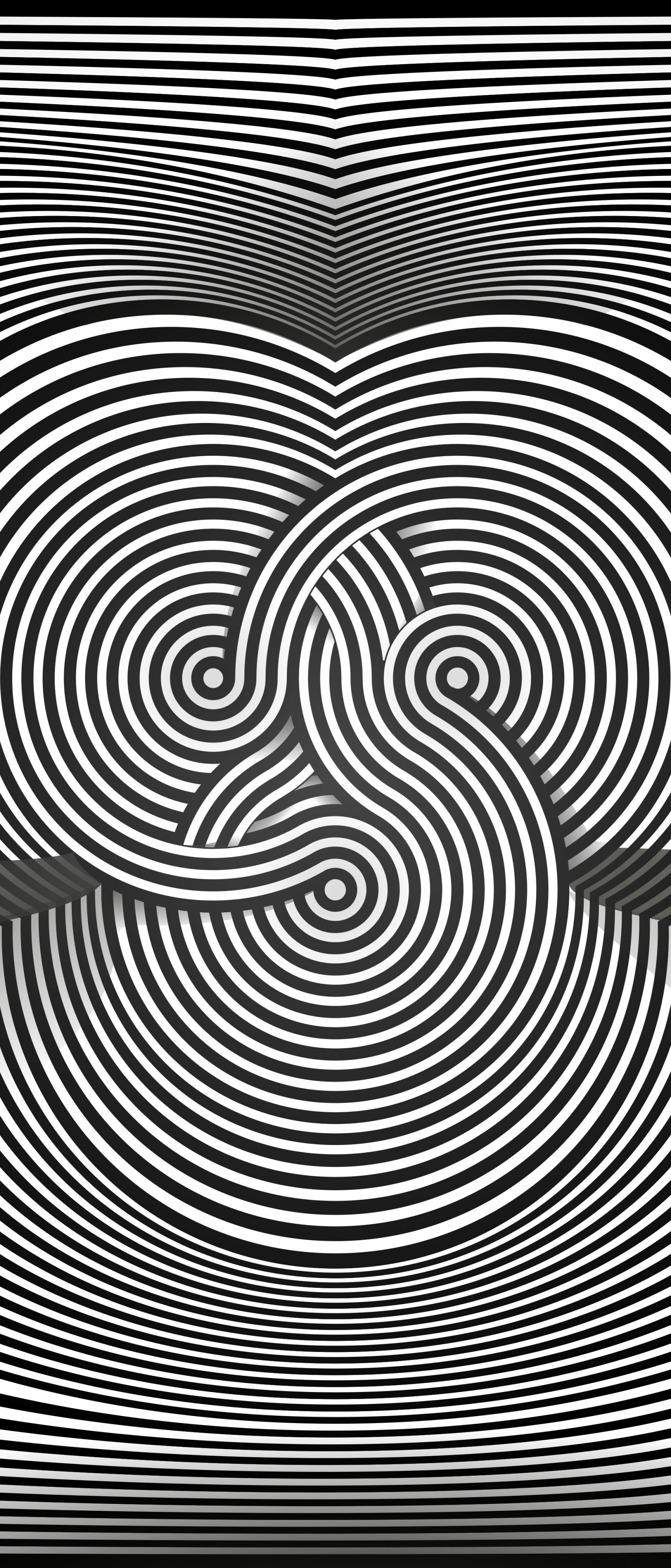 Download mobile wallpaper Illusion, Artistic, Optical Illusion, Black & White for free.