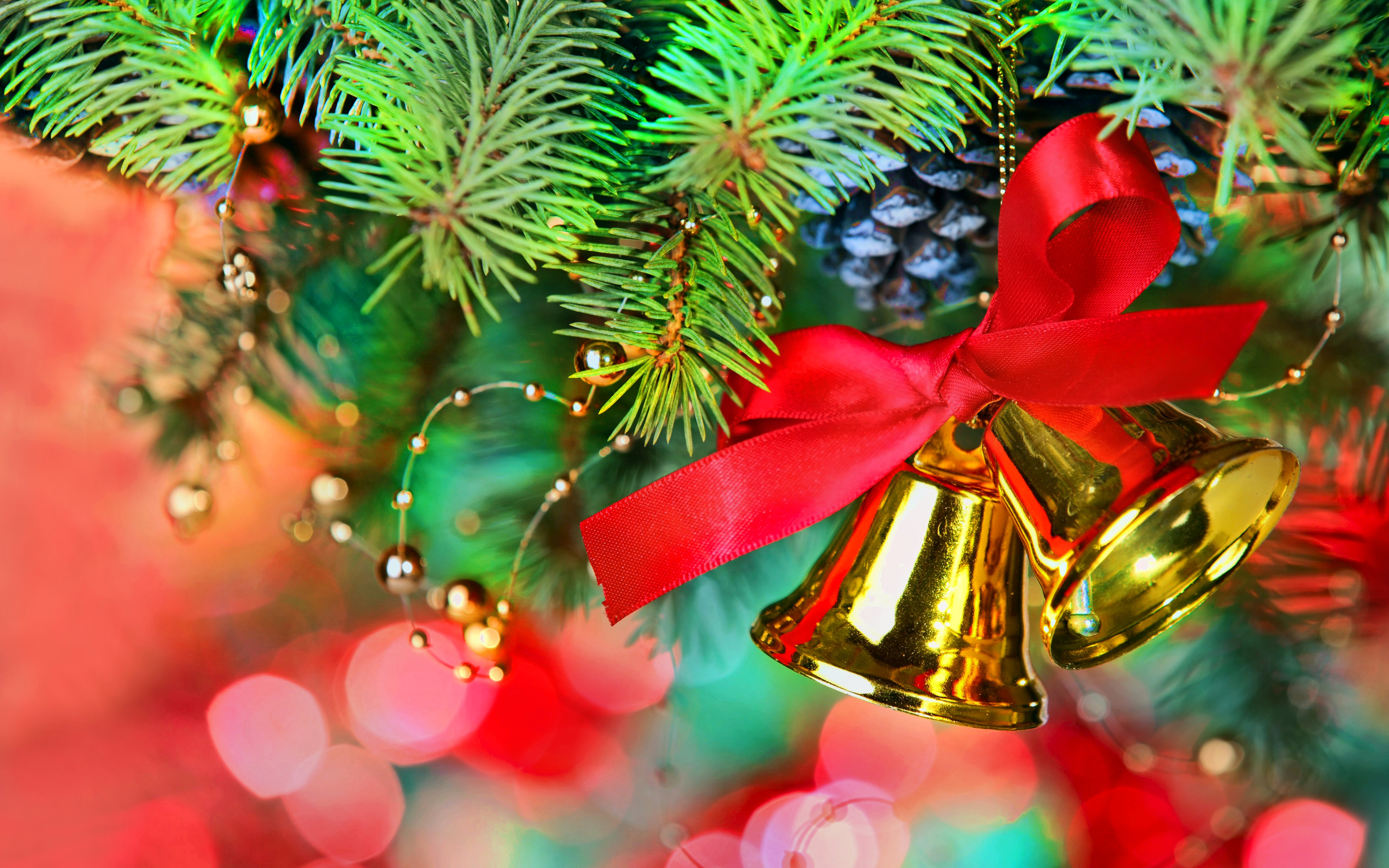 732696 Bild herunterladen feiertage, weihnachten, glocke, weihnachtsschmuck - Hintergrundbilder und Bildschirmschoner kostenlos
