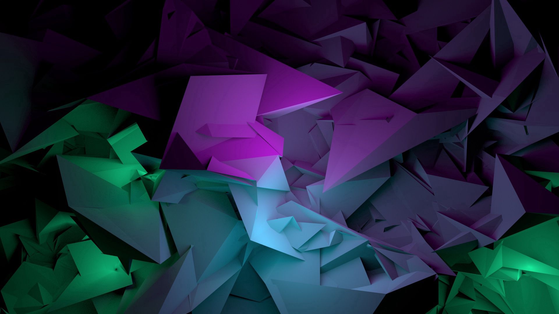1920 x 1080 picture form, abstract, lilac, green, forms