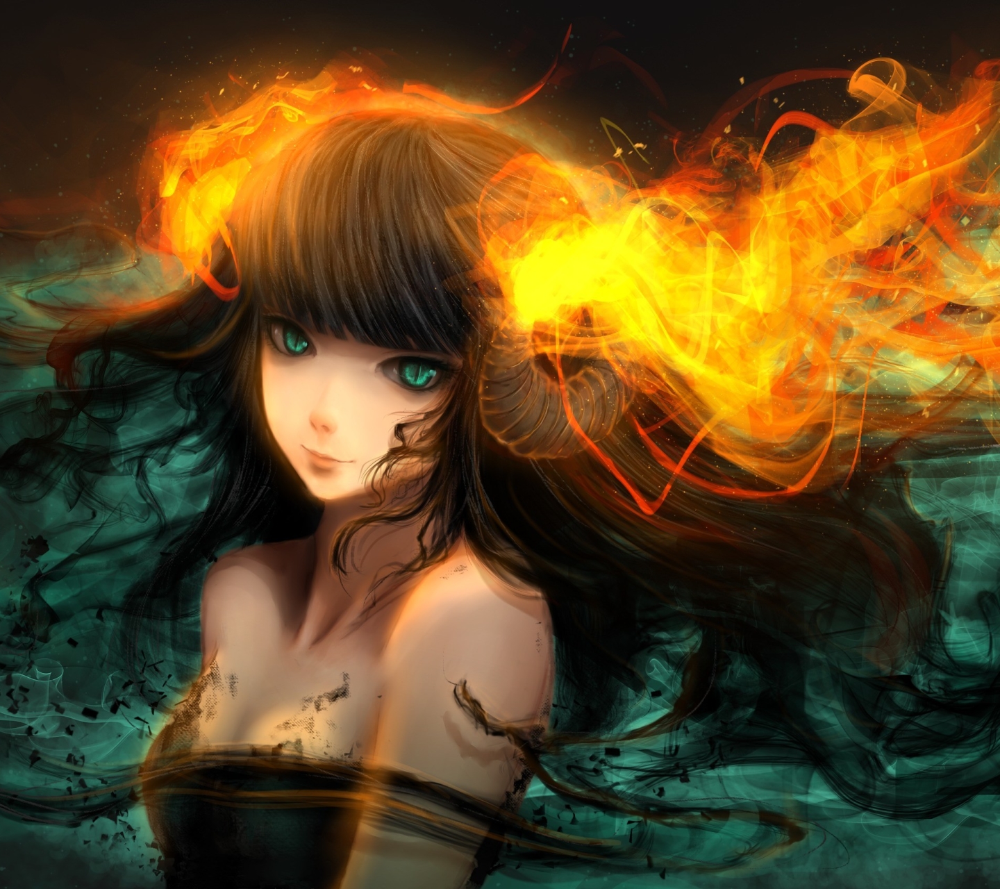 Fire hair sketch by SunnyDjoka on DeviantArt